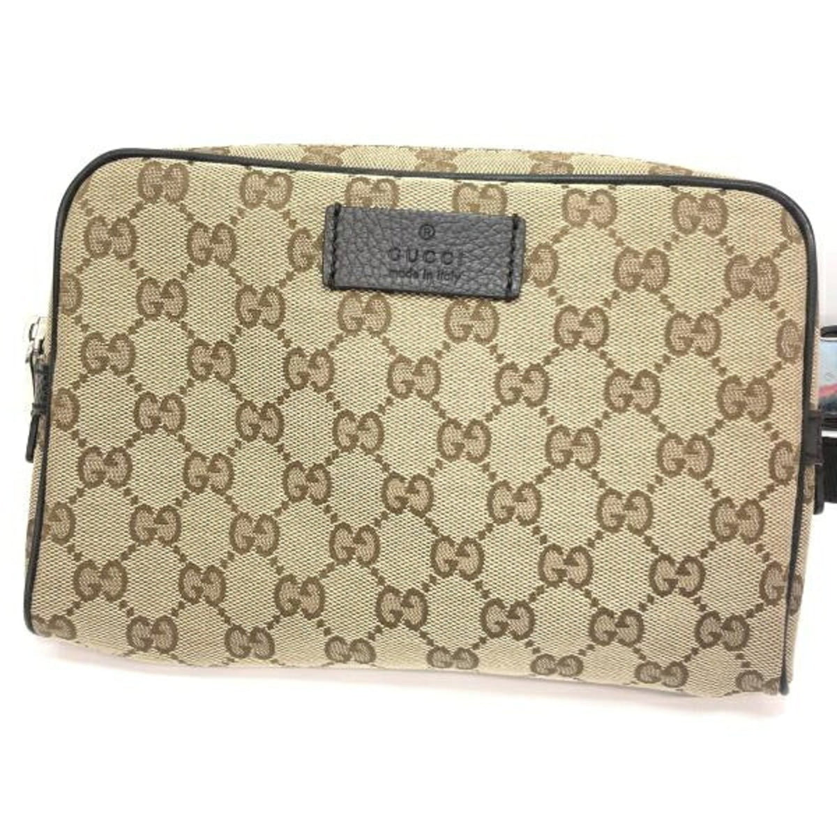 Gucci Beige Brown Gg Canvas Fanny Pack (Pre-Owned)