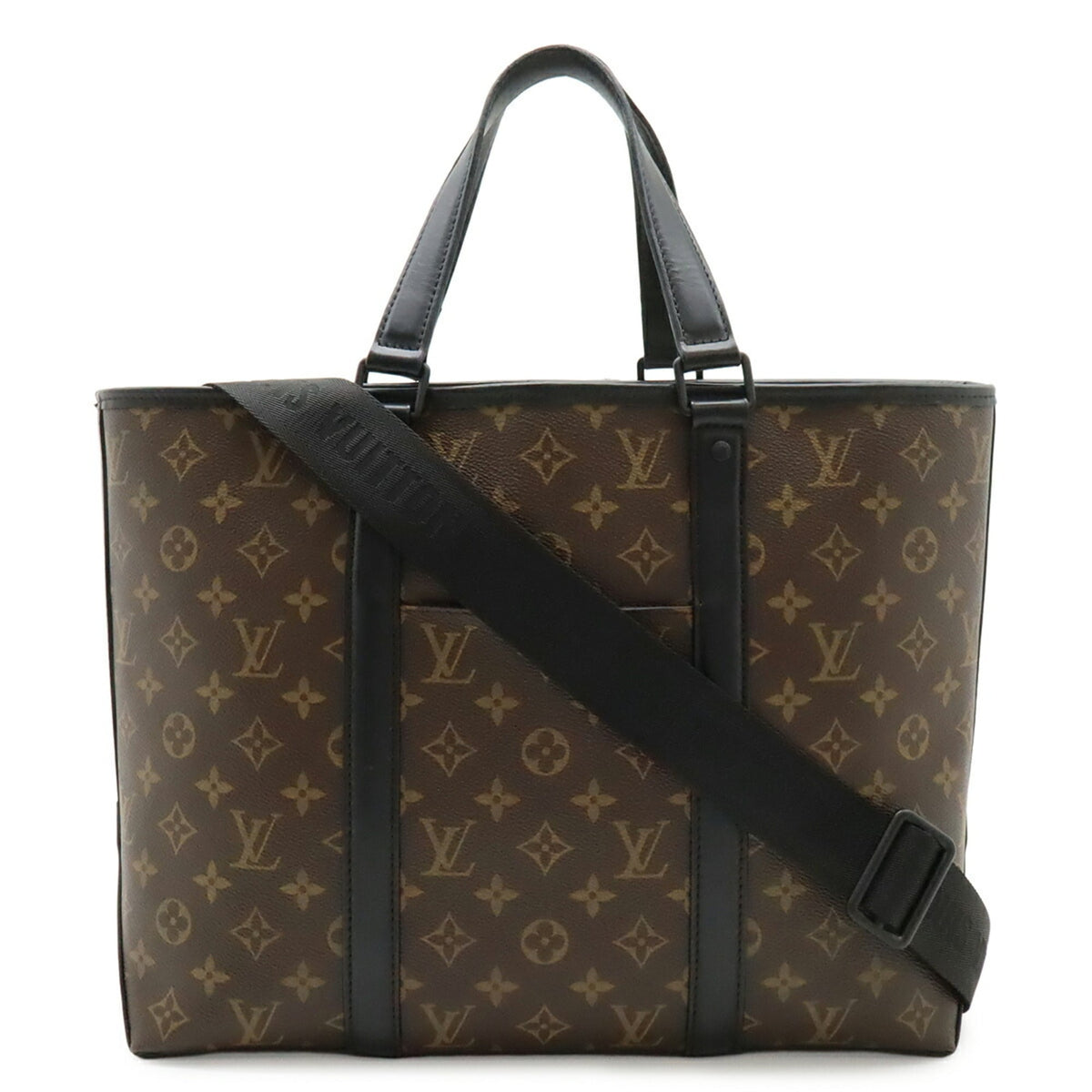 Louis Vuitton Monogram Macassar Monogram Macassar Monogram Leather Pouch Shoulder Bag Tote Bag (Pre-Owned)