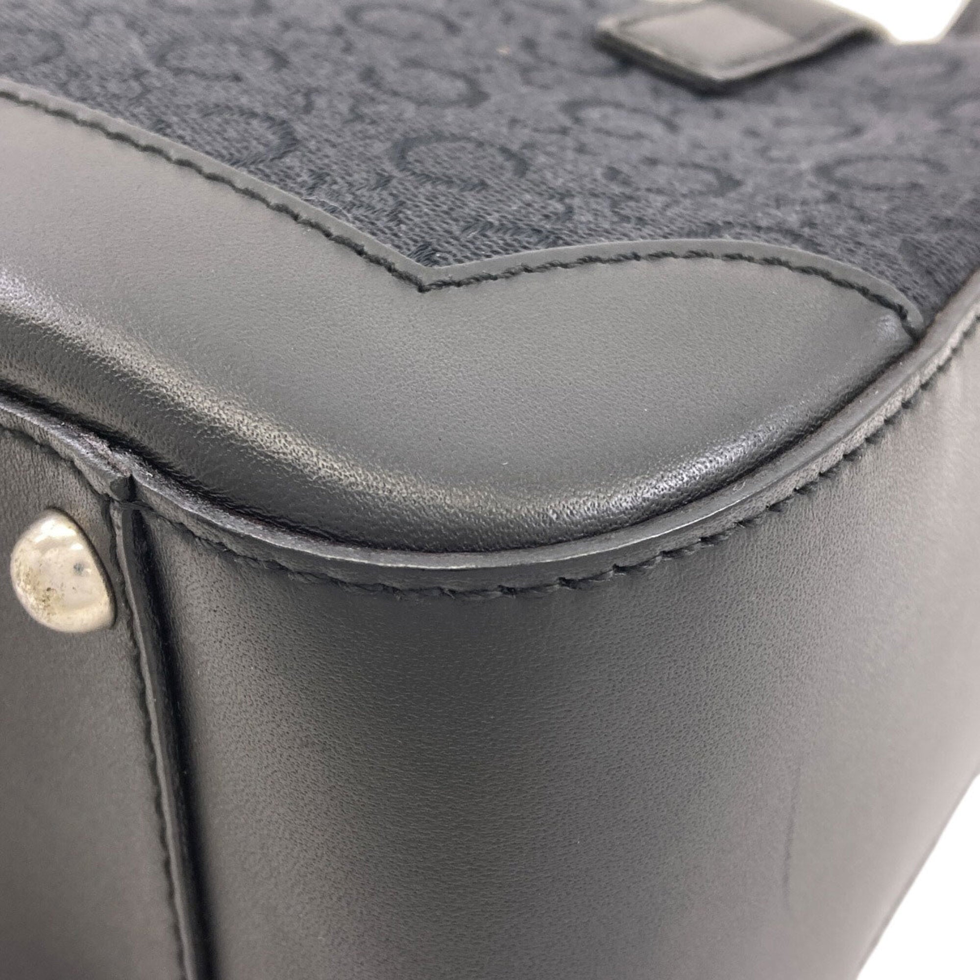 Celine Macadam Black Canvas Handbag (Pre-Owned)