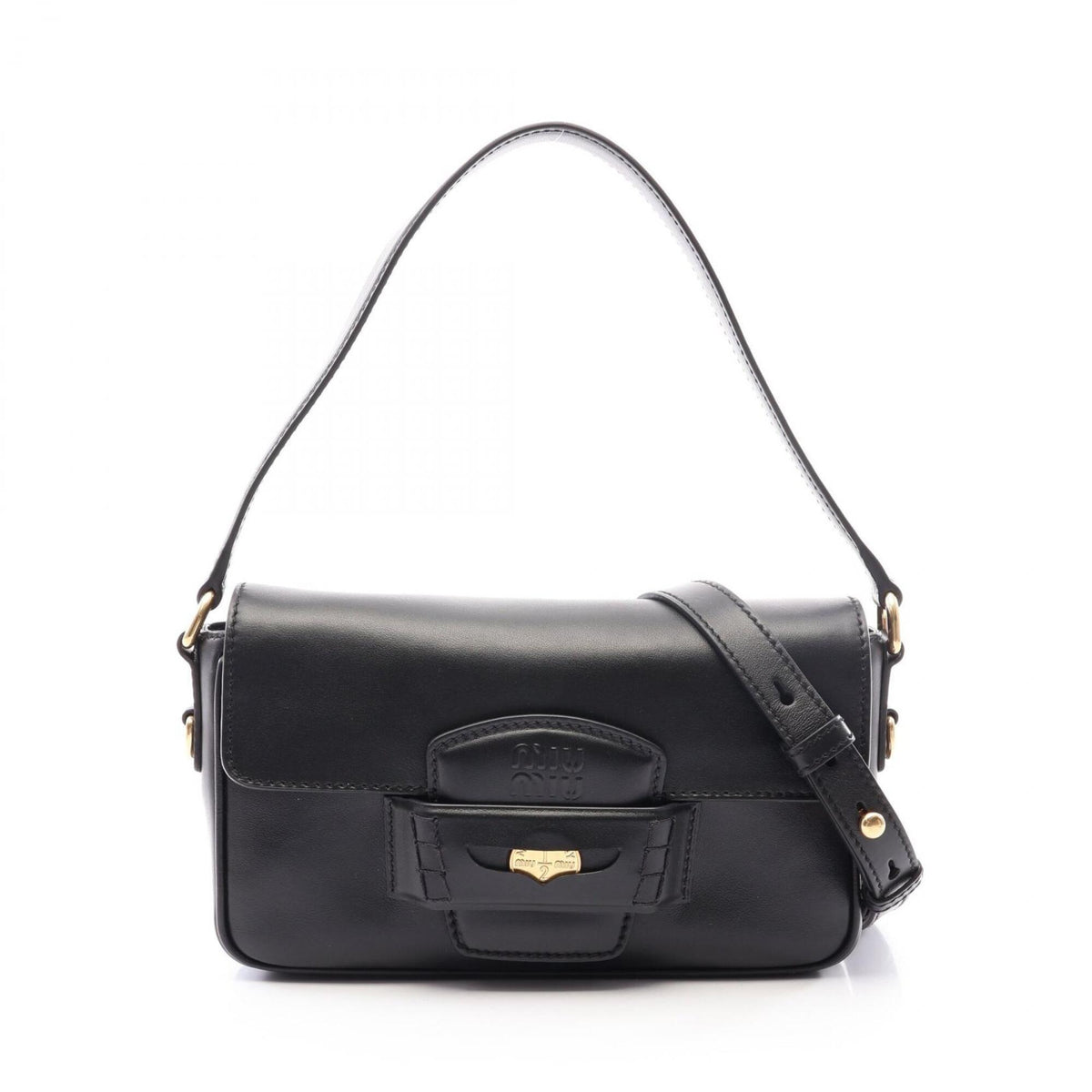 Miu Miu Black Leather Handbag (Pre-Owned)