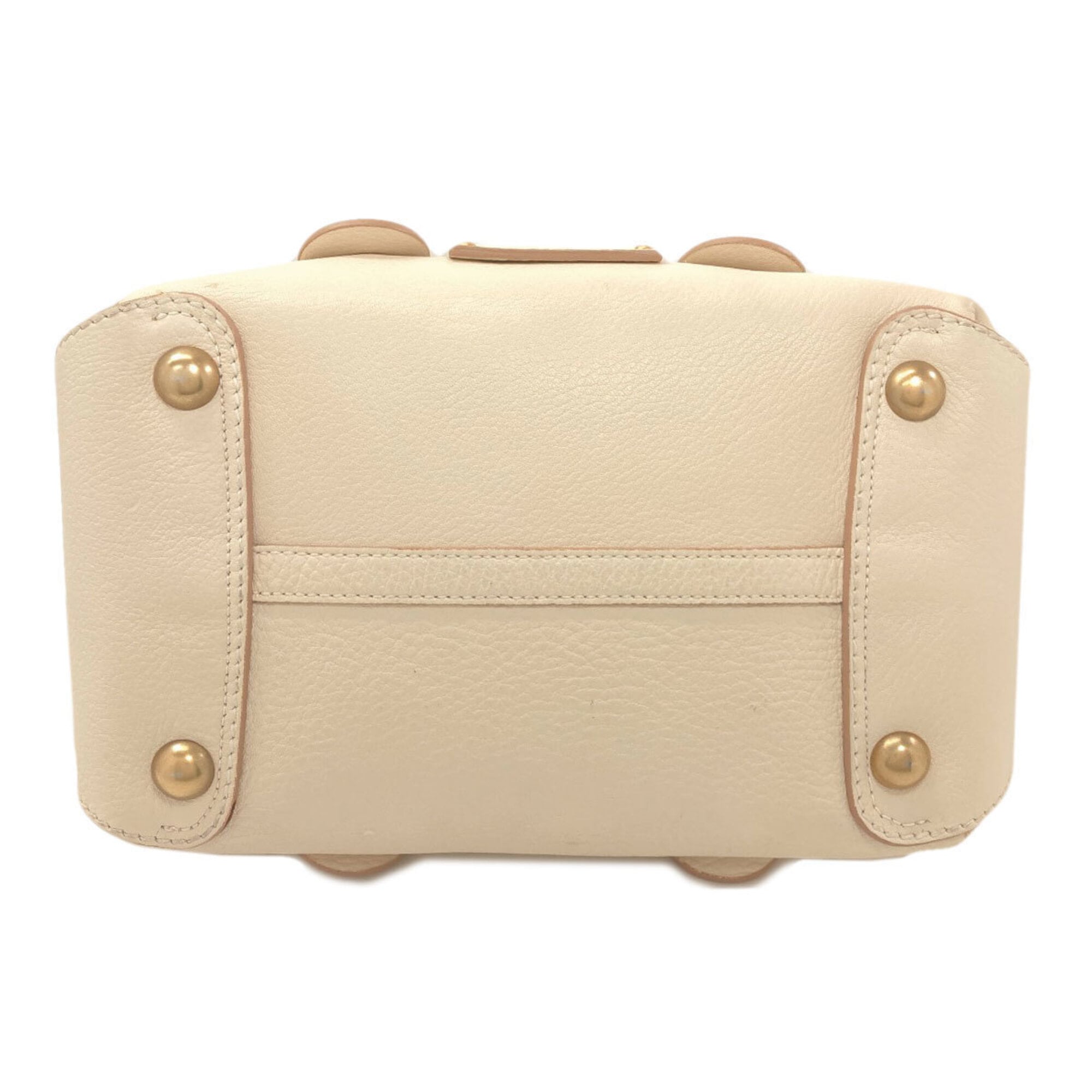Salvatore Ferragamo White Leather Tote Bag (Pre-Owned)