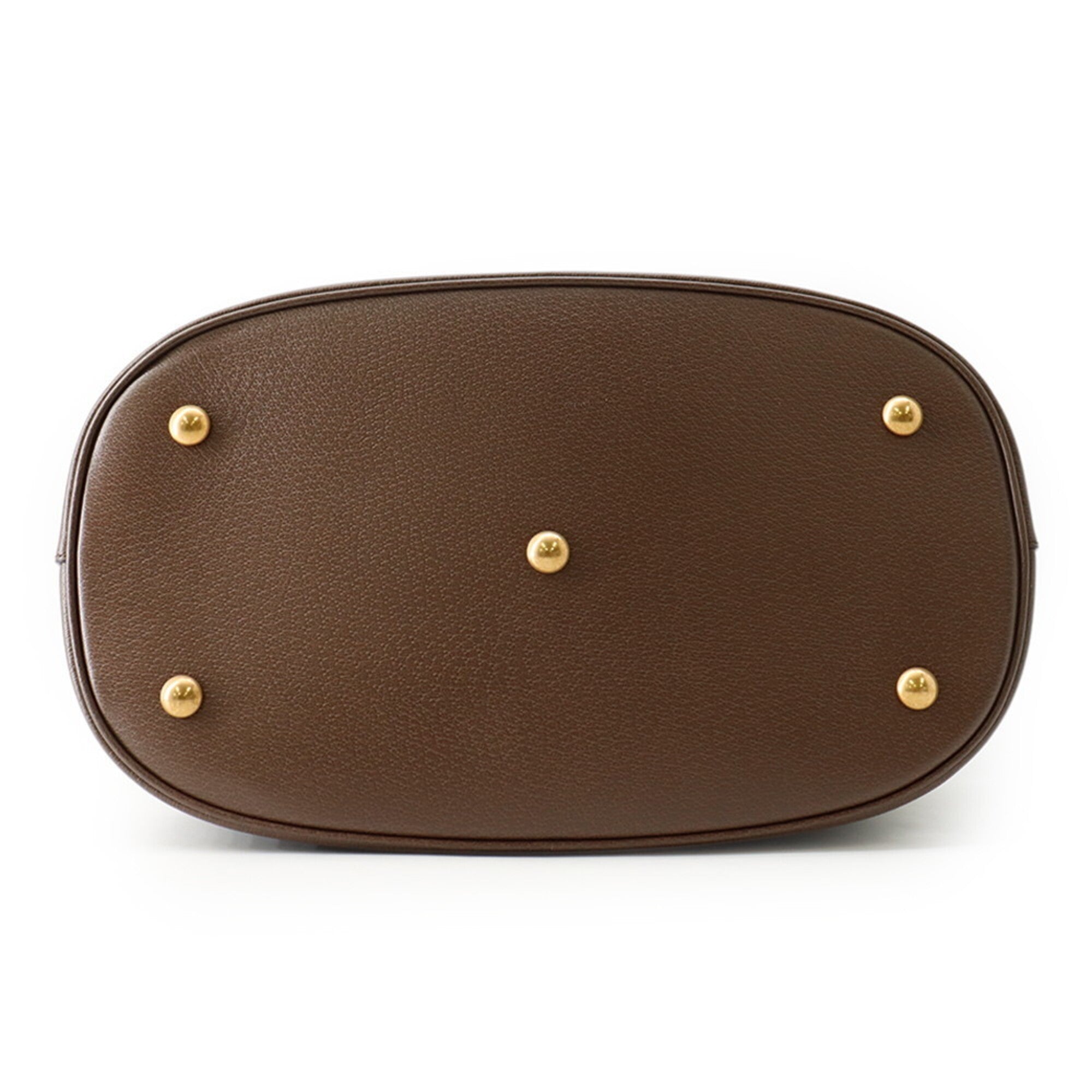 Gucci Beige Gg Supreme Leather Handbag (Pre-Owned)