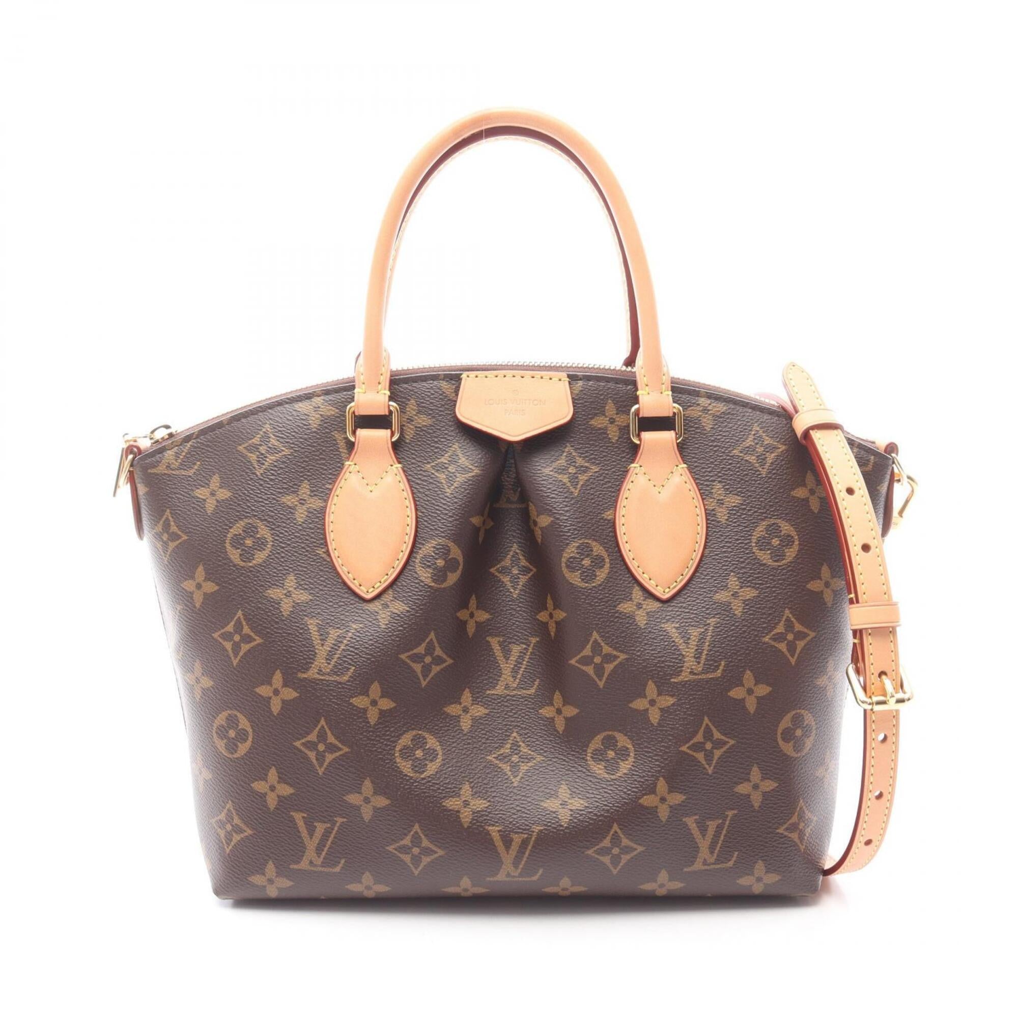 Louis Vuitton Brown Coated Canvas Pvc Monogram Leather Handbag (Pre-Owned)