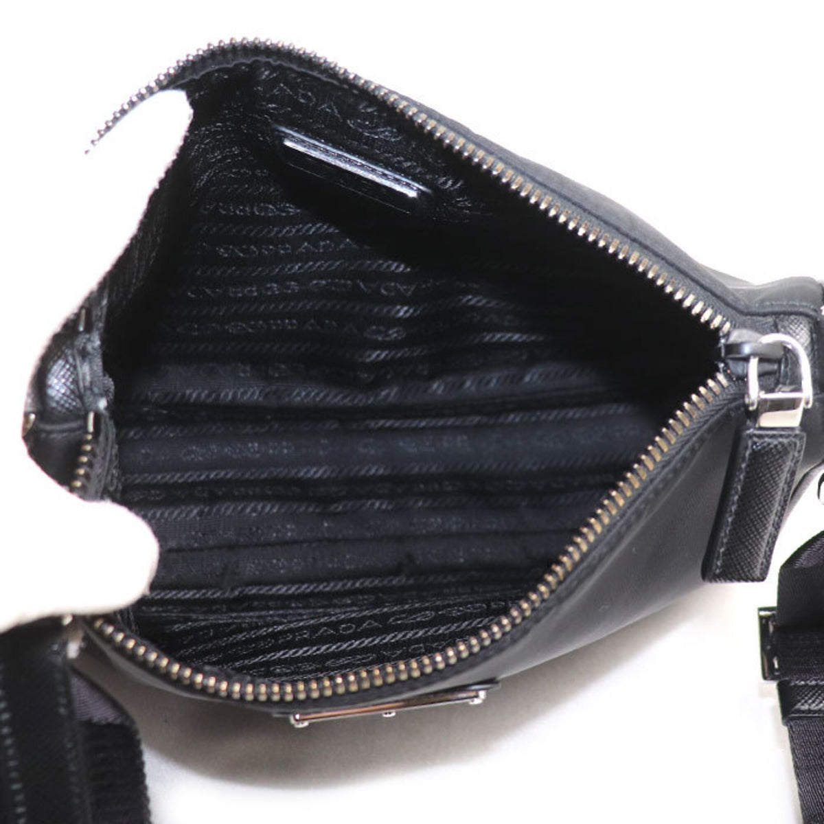 Prada Black Polyamide Pouch Shoulder Bag (Pre-Owned)