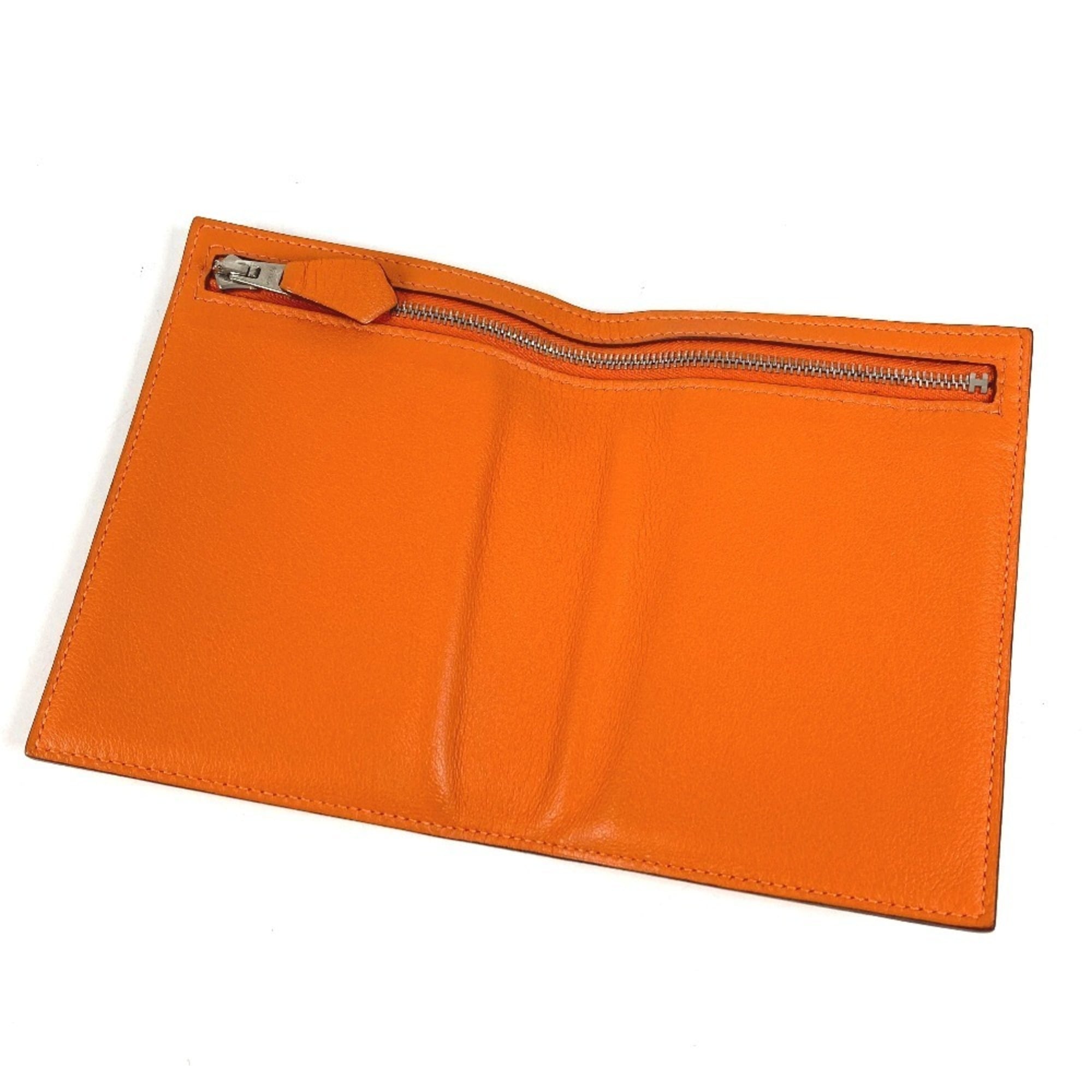 Hermes Orange Swift Leather Wallet (Bi-Fold) (Pre-Owned)
