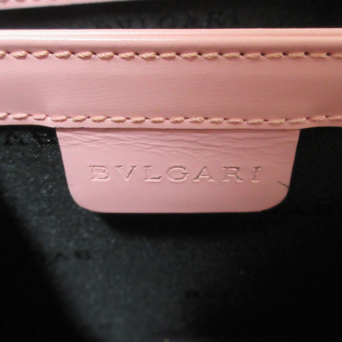 Bvlgari Pink Leather Handbag Shoulder Bag (Pre-Owned)