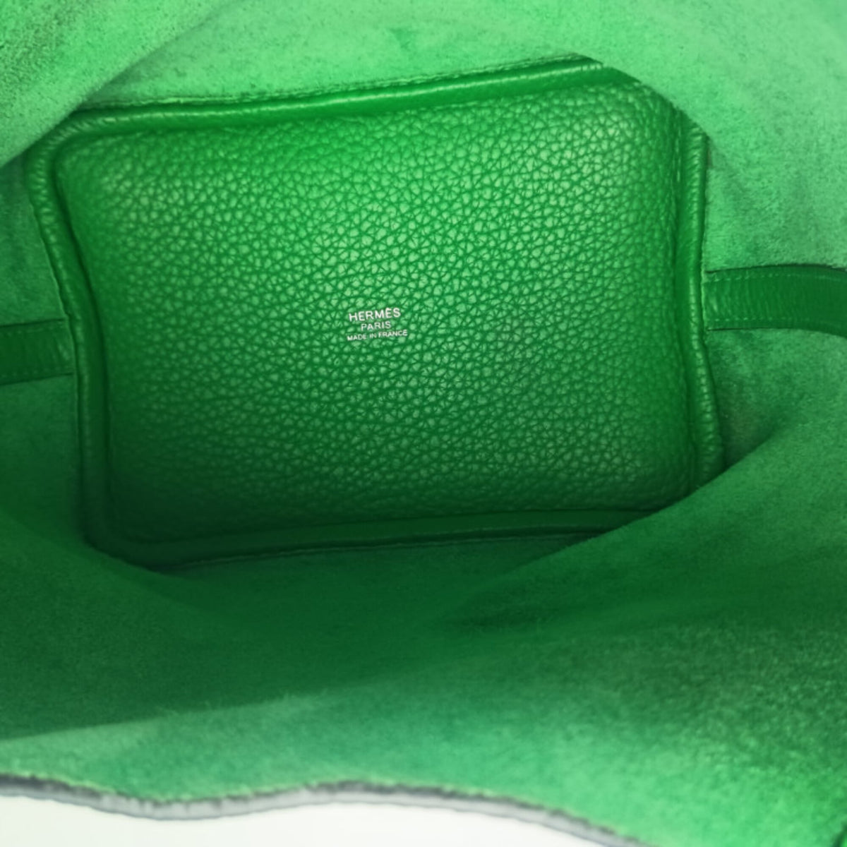 Hermes Picotin Bambou Taurillon Clemence Leather Handbag (Pre-Owned)