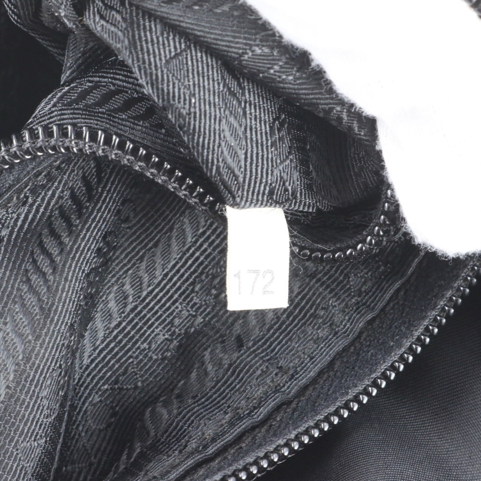 Prada Black Nylon Leather Shoulder Bag (Pre-Owned)