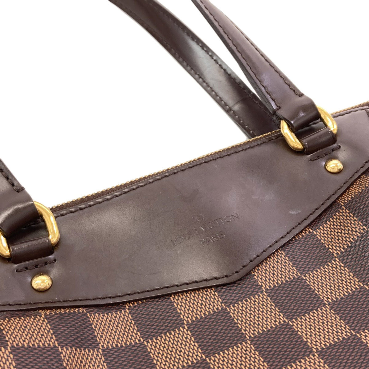 Louis Vuitton Brown Damier Canvas Ebene Damier Canvas Tote Bag (Pre-Owned)