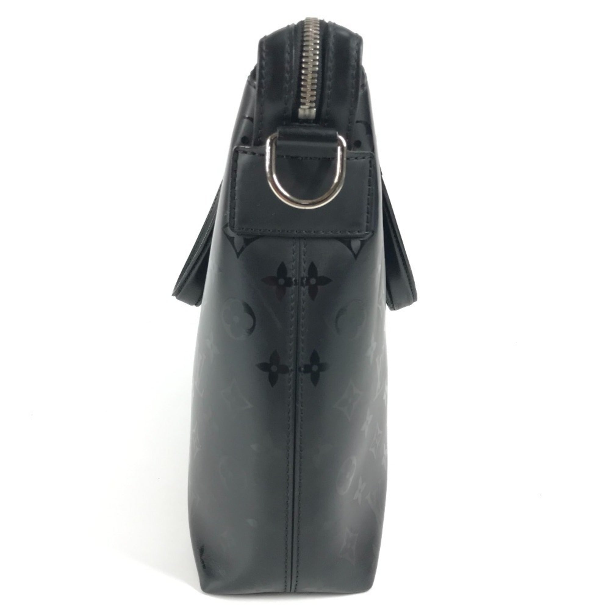Louis Vuitton Black Noir Leather Briefcase Handbag Tote Bag (Pre-Owned)