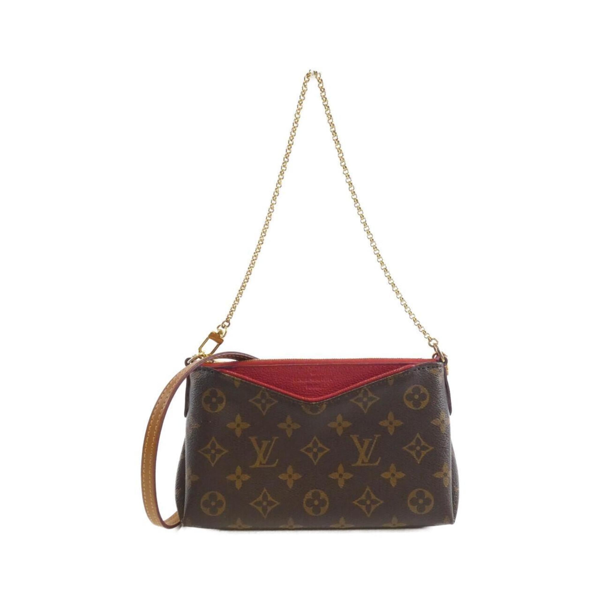 Louis Vuitton Brown Coated Canvas Shoulder Bag (Pre-Owned)