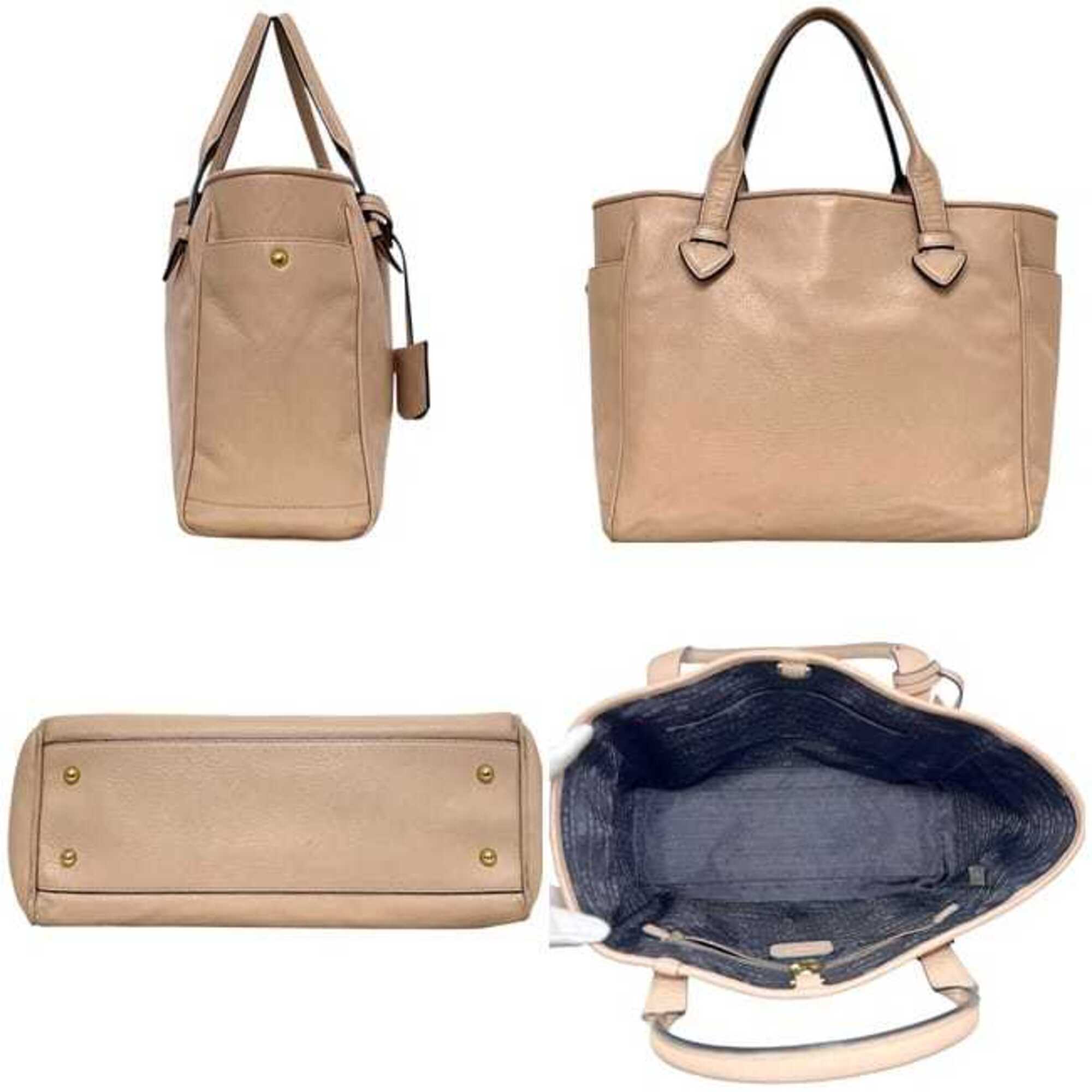 Loewe Pink Beige Leather Tote Bag (Pre-Owned)