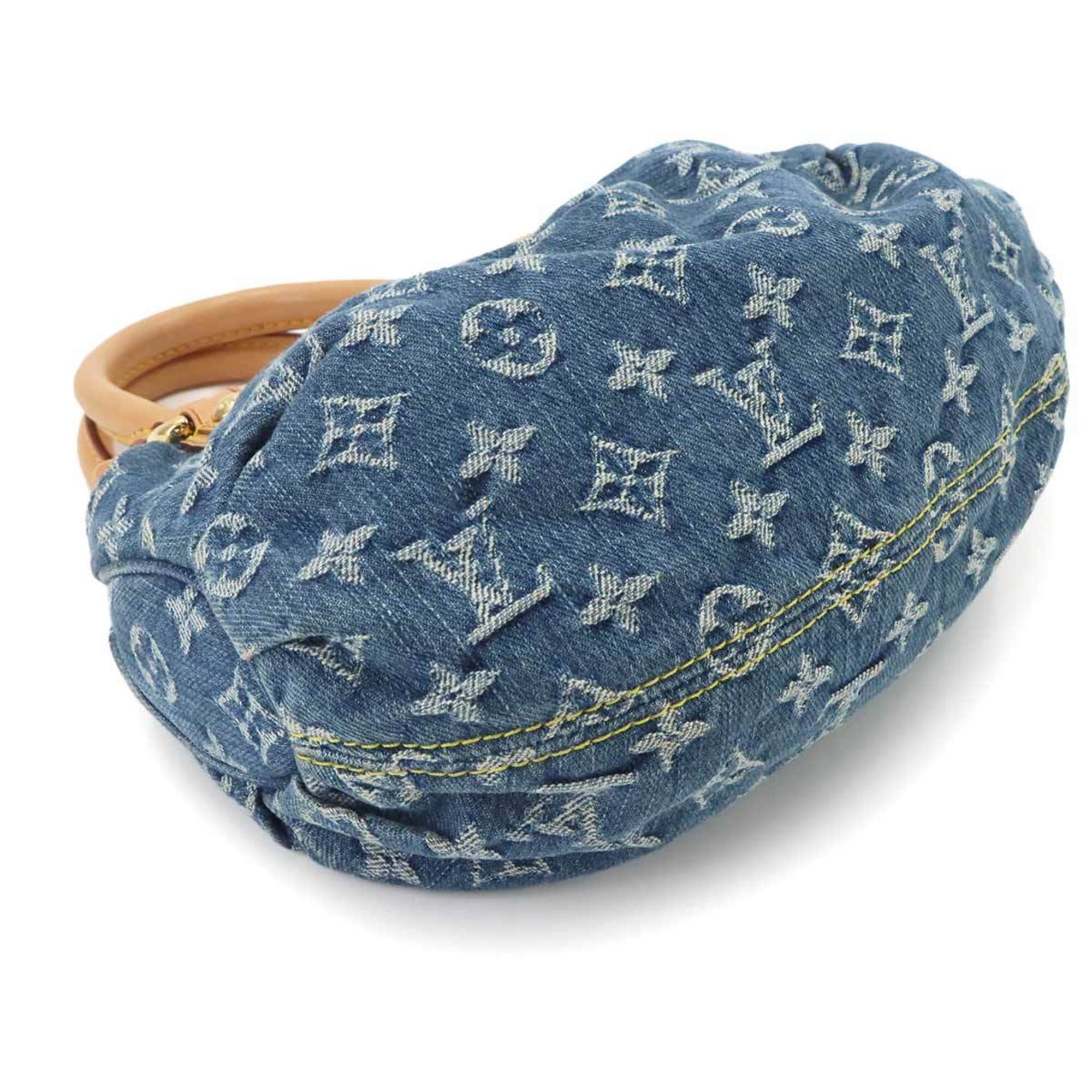 Louis Vuitton Blue Monogram Denim Canvas Handbag (Pre-Owned)