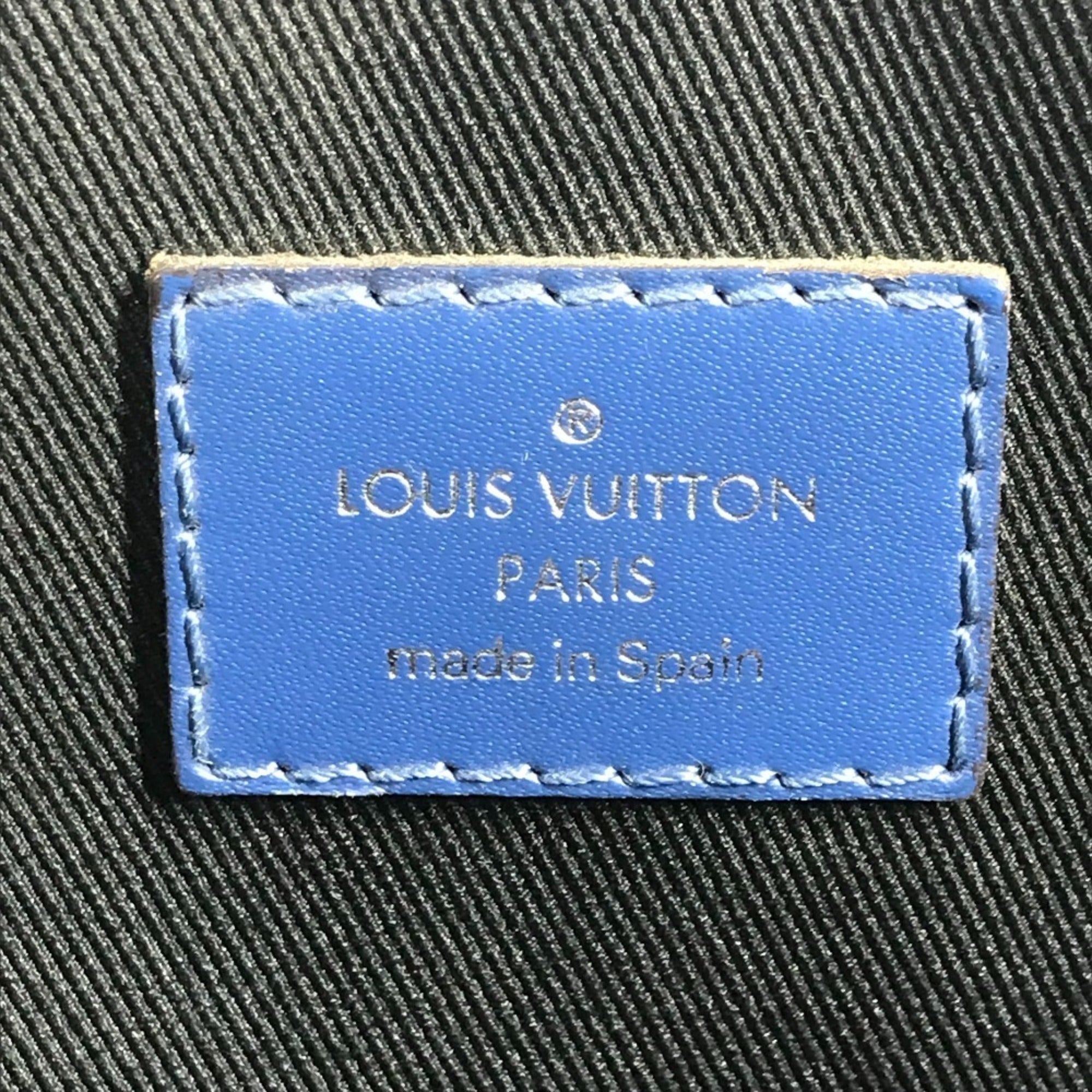 Louis Vuitton Blue Epi Leather Briefcase Handbag Tote Bag (Pre-Owned)