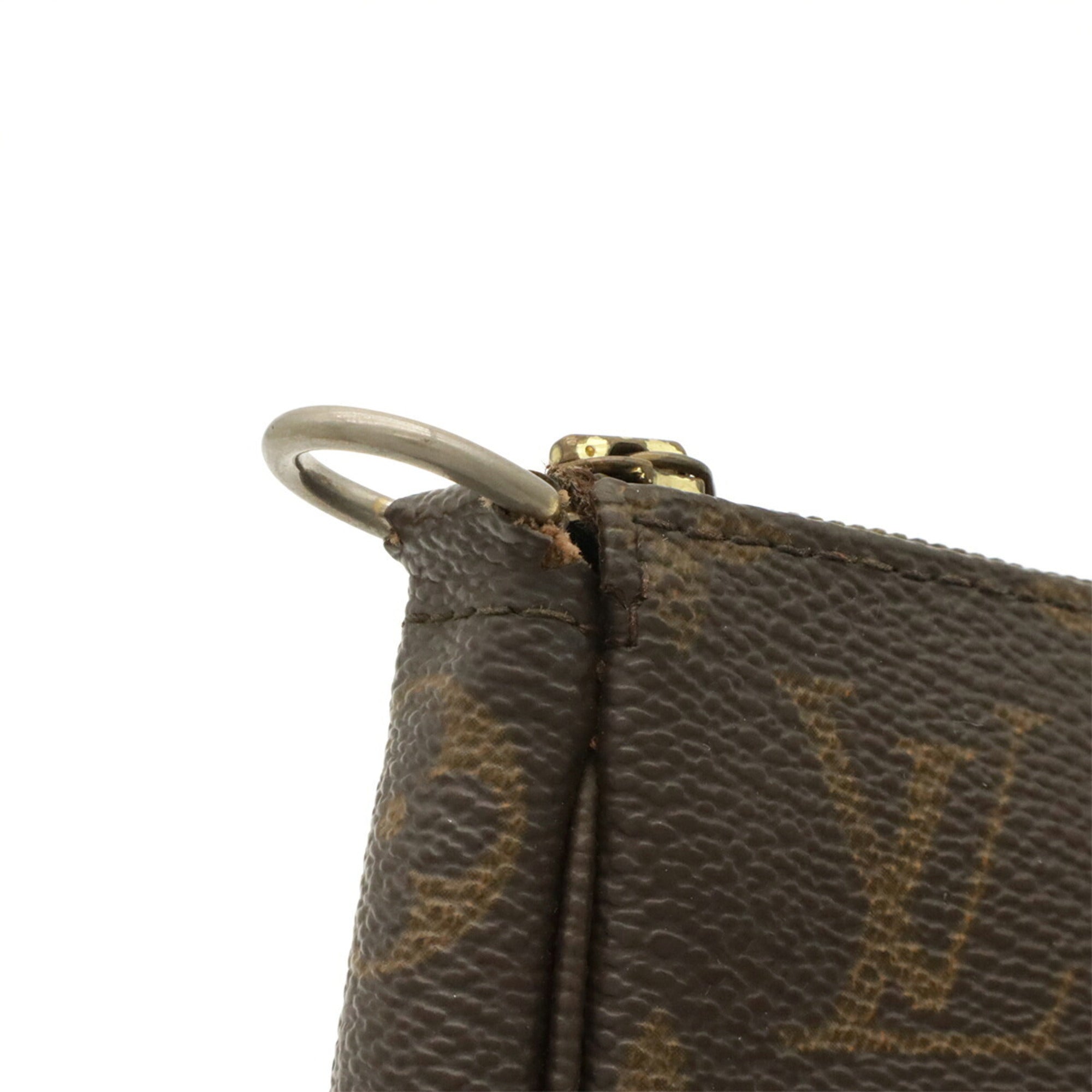 Louis Vuitton Brown Monogram Canvas Handbag Pochette Pouch (Pre-Owned)