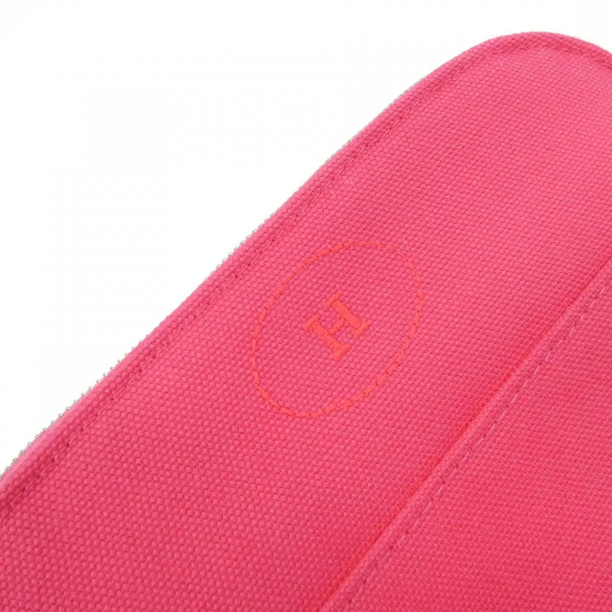 Hermes Pink Canvas Handbag Pouch (Pre-Owned)
