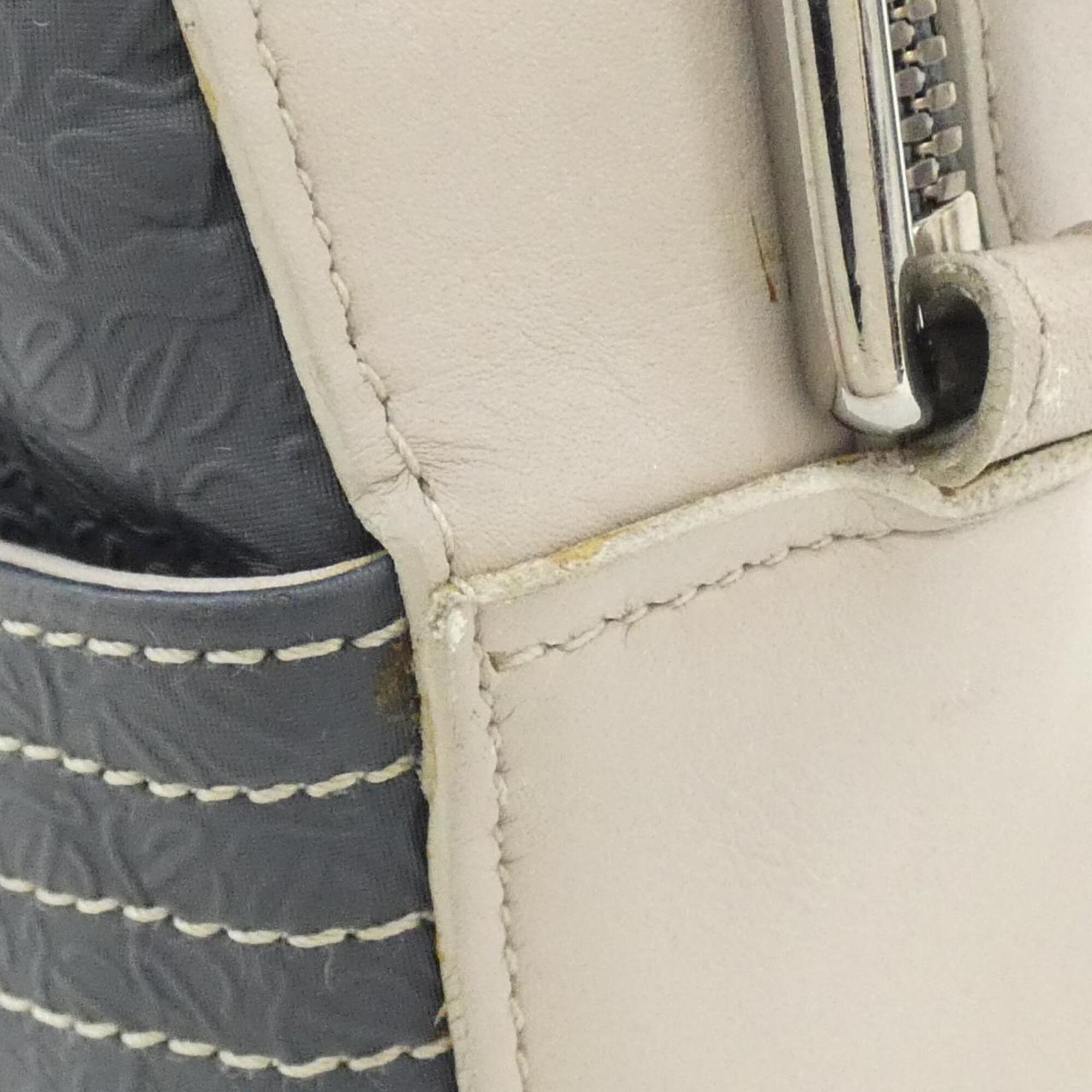 Loewe Gray Navy Pvc Vinyl Pouch Shoulder Bag (Pre-Owned)
