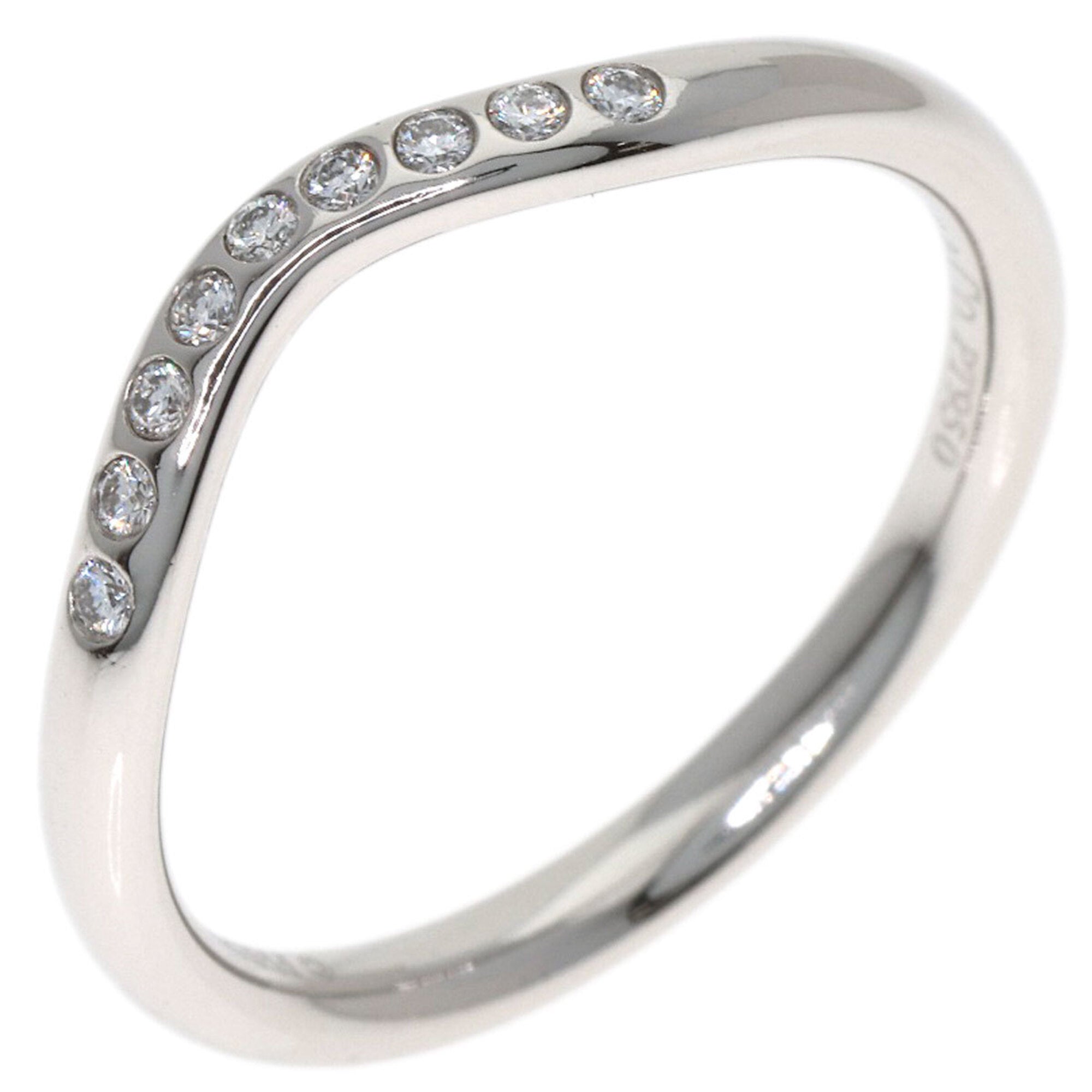 Tiffany Platinum Platinum 950 Band Ring (Pre-Owned)