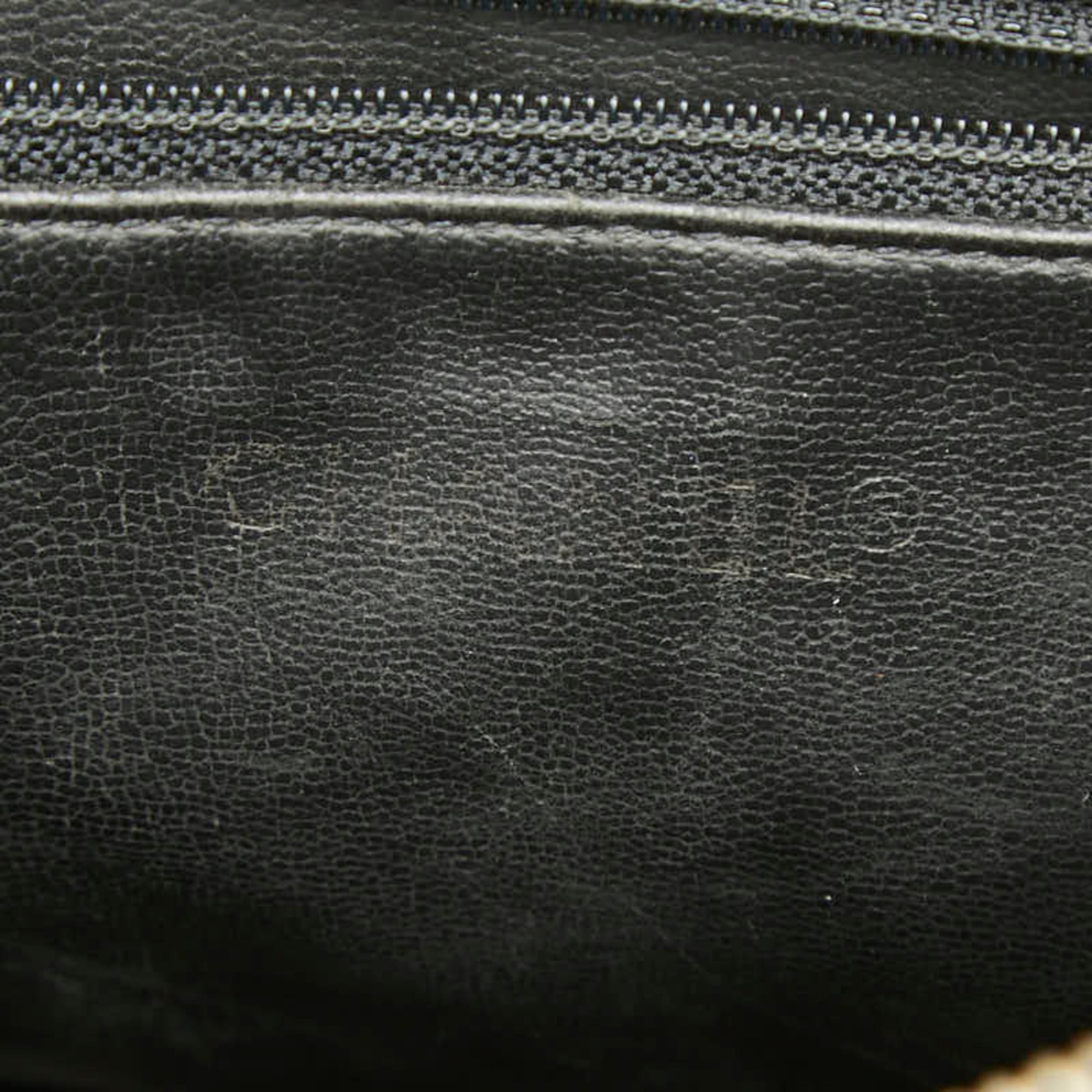 Chanel Black Grained Calfskin Shoulder Bag Tote Bag (Pre-Owned)