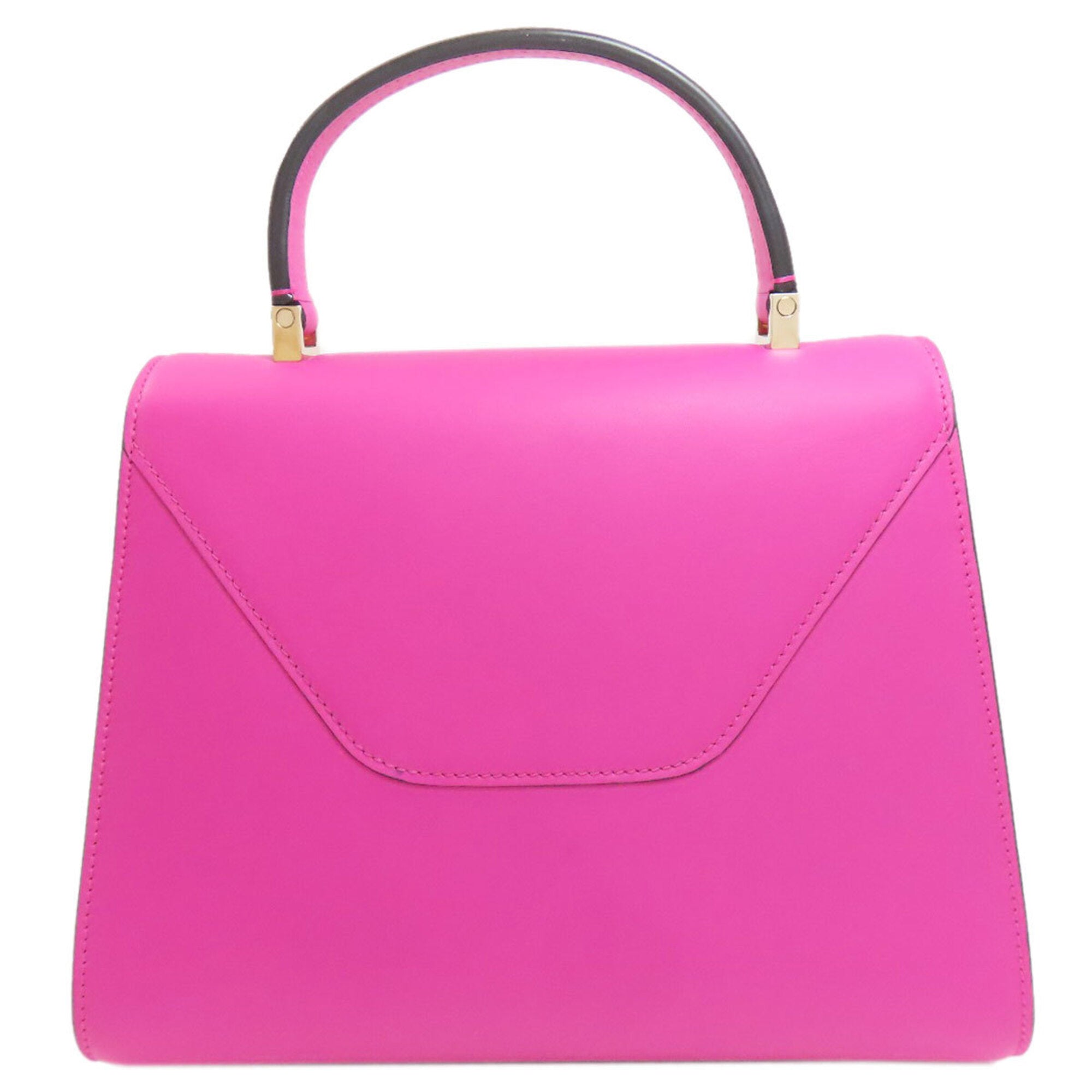 Valextra Pink Leather Handbag (Pre-Owned)