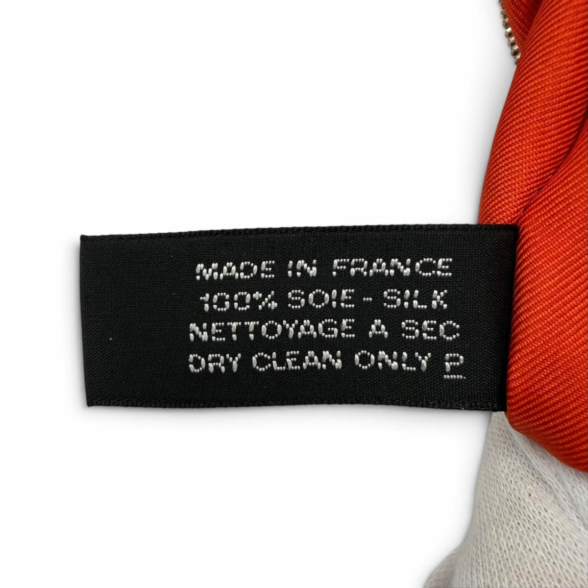 Hermes Fauve Orange Poppy Silk Shoulder Bag (Pre-Owned)