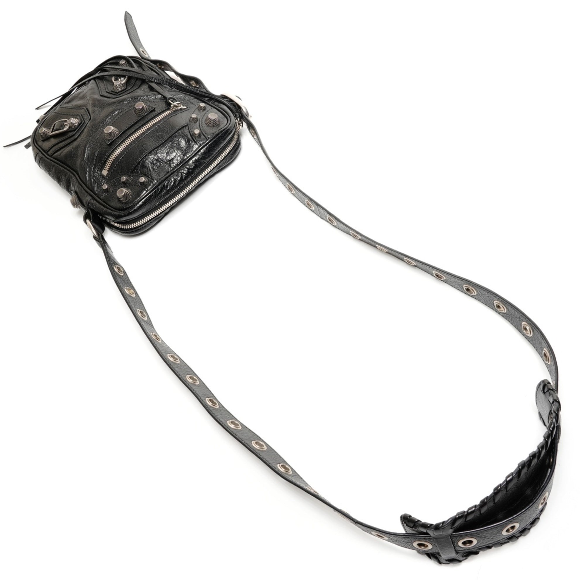 Balenciaga Black Leather Shoulder Bag (Pre-Owned)