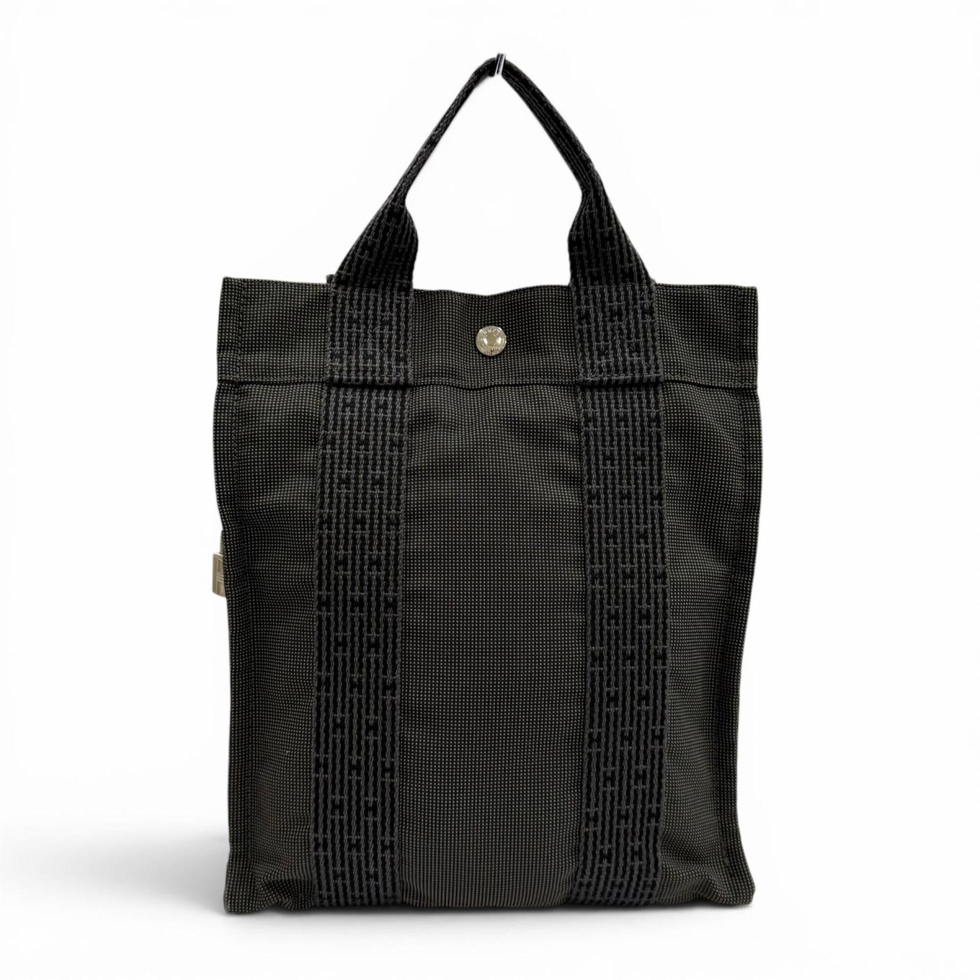 Hermes Gray Polyamide Polyester Backpack (Pre-Owned)