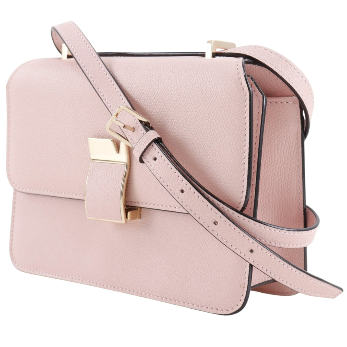 Valextra Pink Leather Shoulder Bag (Pre-Owned)