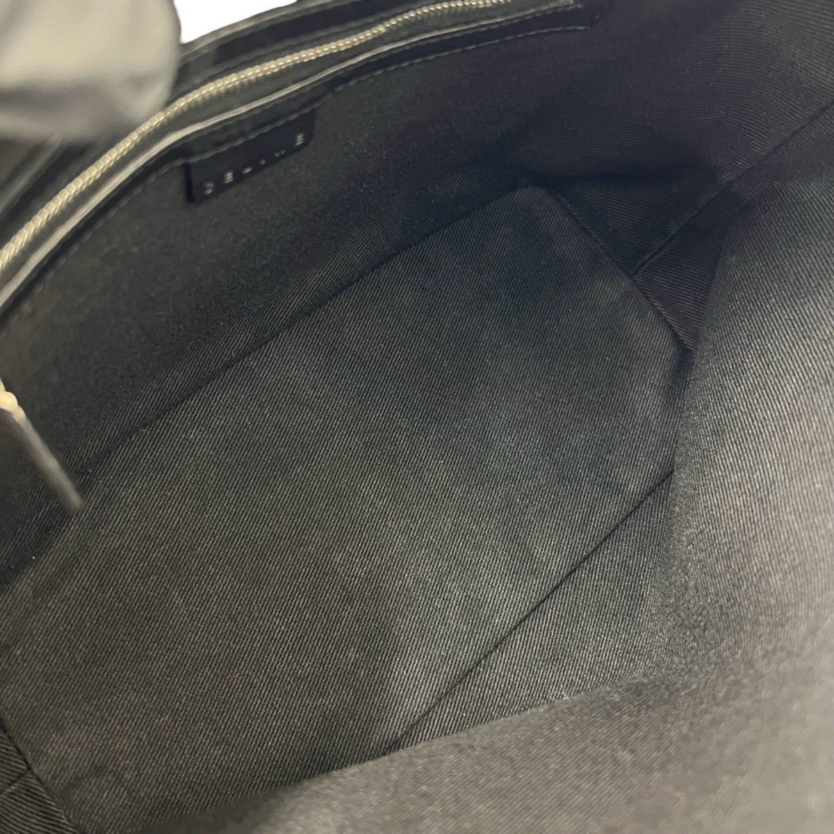 Celine Black Canvas Leather Handbag Shoulder Bag (Pre-Owned)