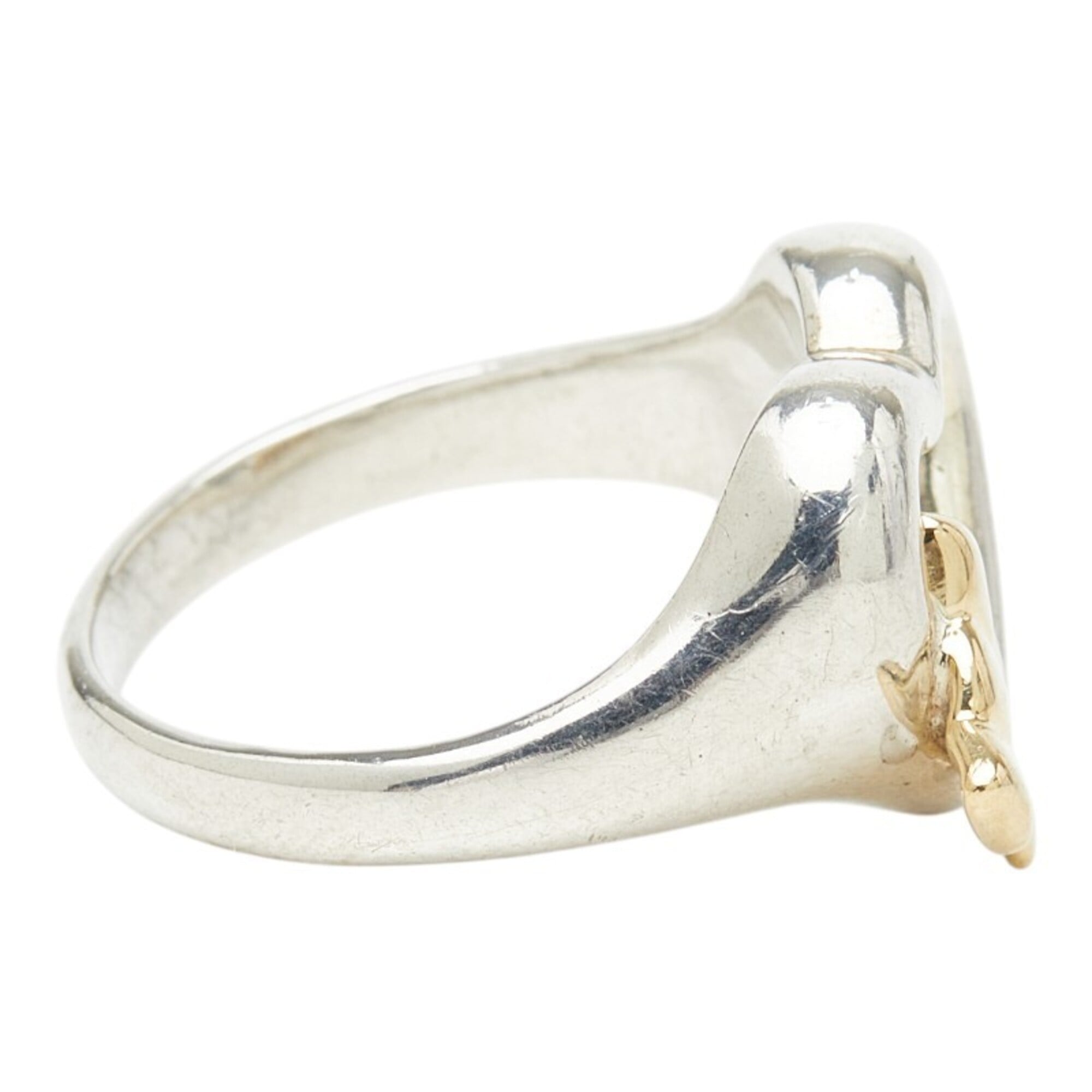 Tiffany Gold Silver Yellow Gold (18K) Silver 925 Band Ring (Pre-Owned)