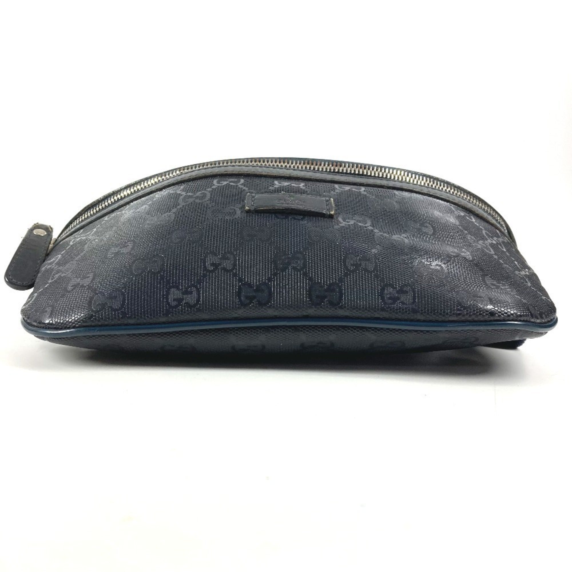 Gucci Gg Imprimé Navy Gg Imprimé Fanny Pack Sling Bag (Pre-Owned)