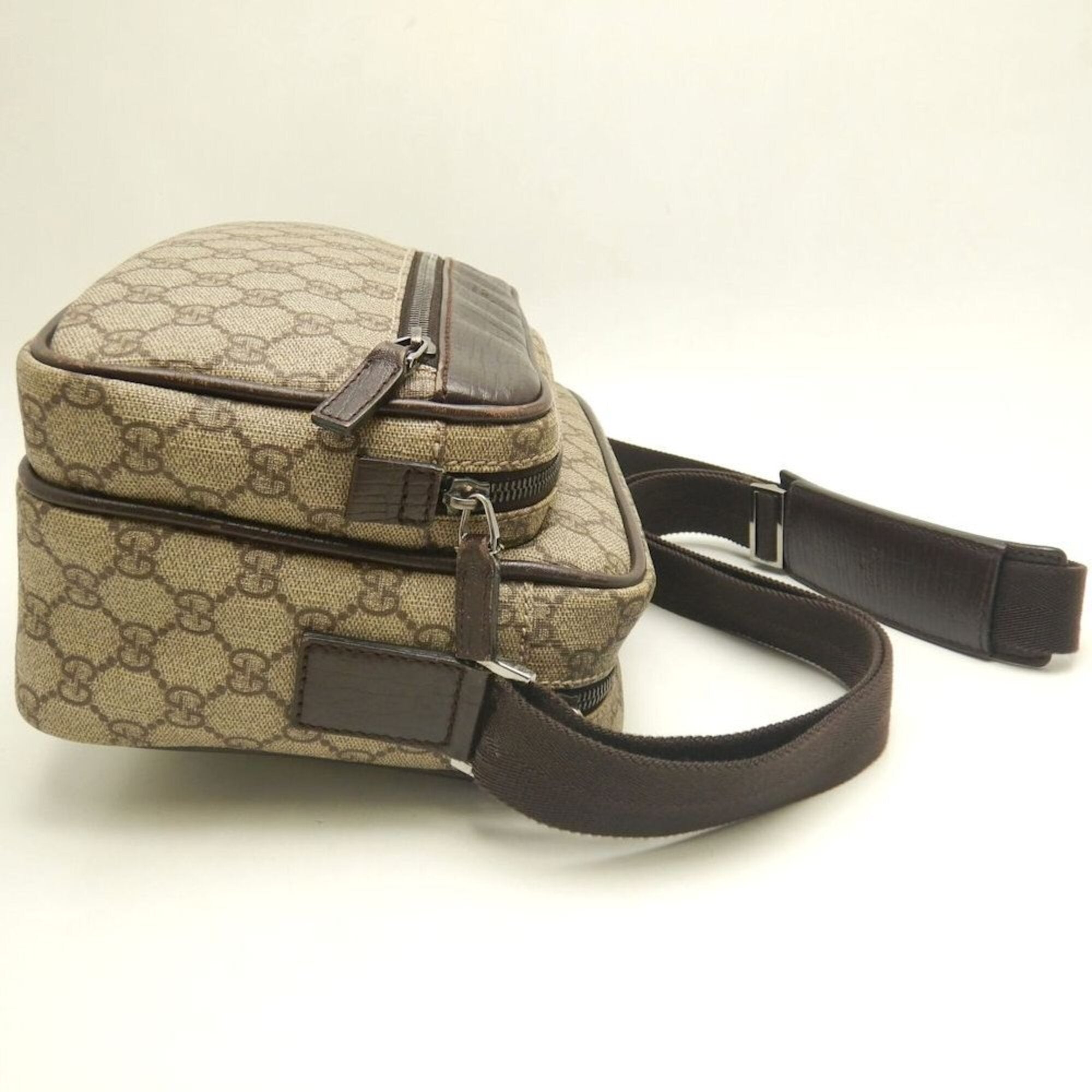 Gucci Brown Gg Supreme Shoulder Bag (Pre-Owned)