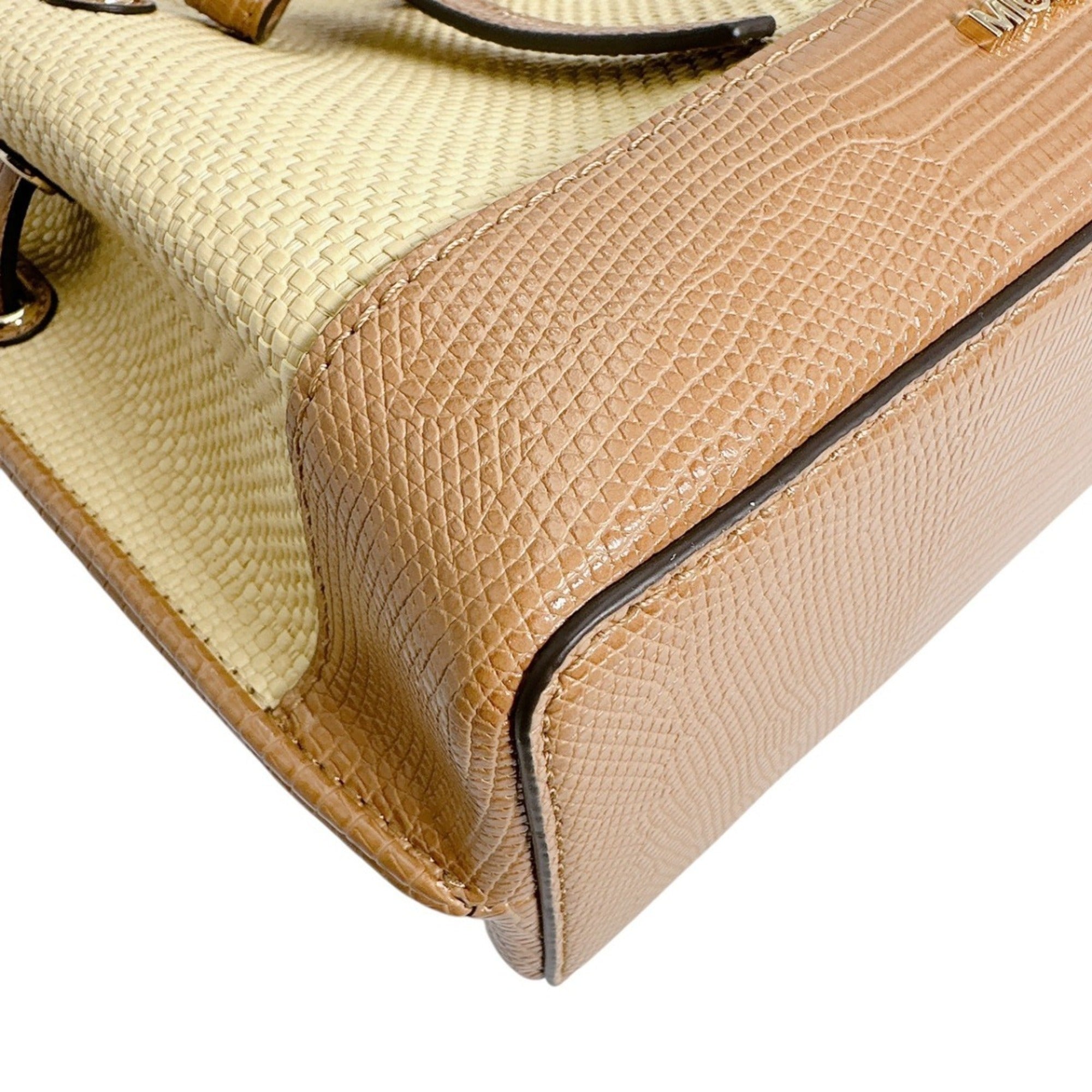 Michael Kors Brown Elastane Handbag Shoulder Bag (Pre-Owned)