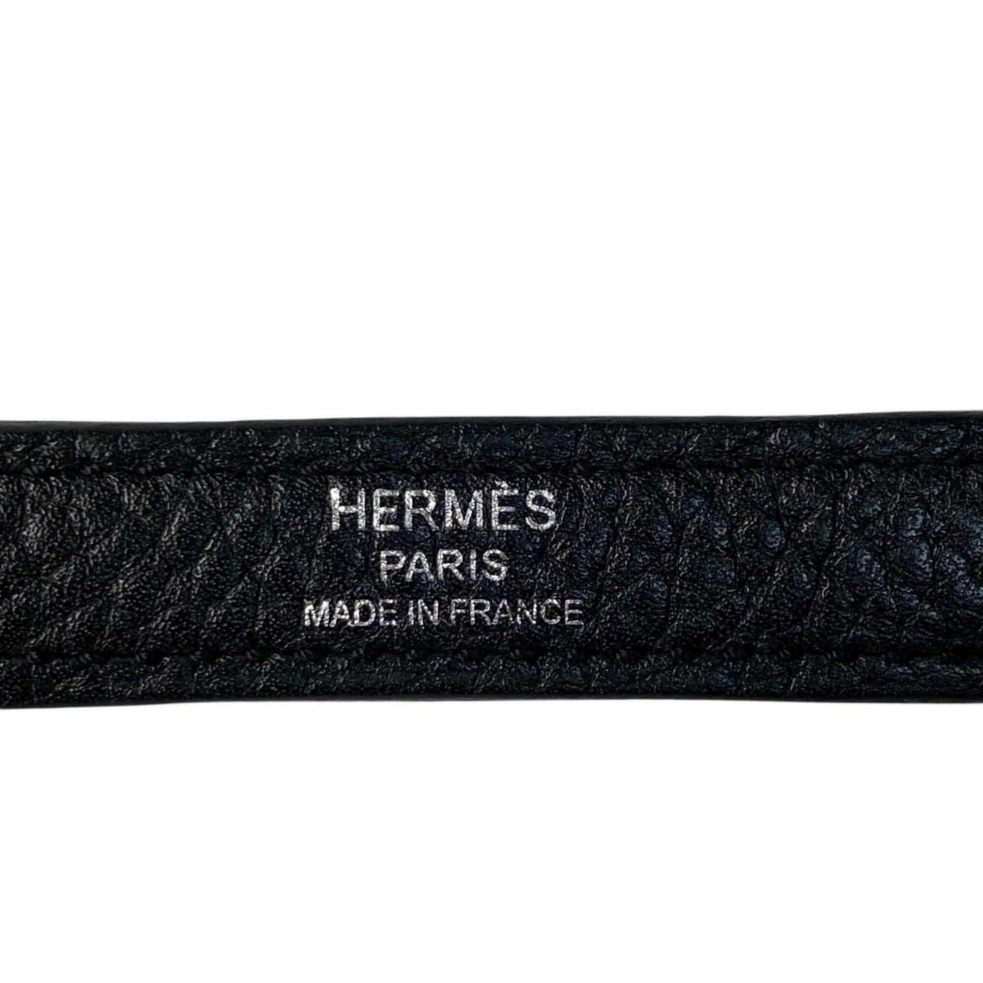 Hermes Black Taurillon Clemence Leather Handbag Shoulder Bag (Pre-Owned)