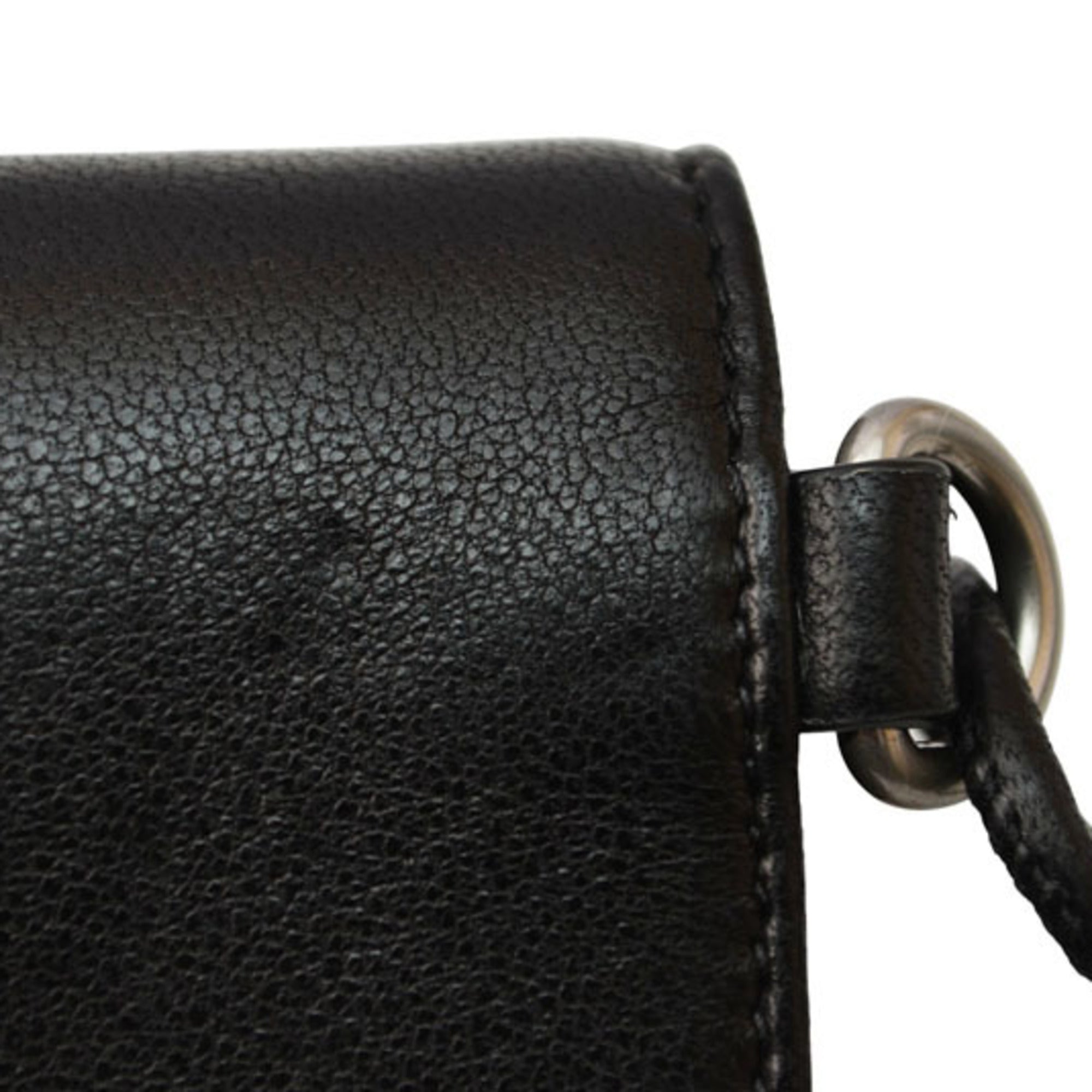 Saint Laurent Black Leather Wallet (Tri-Fold) (Pre-Owned)