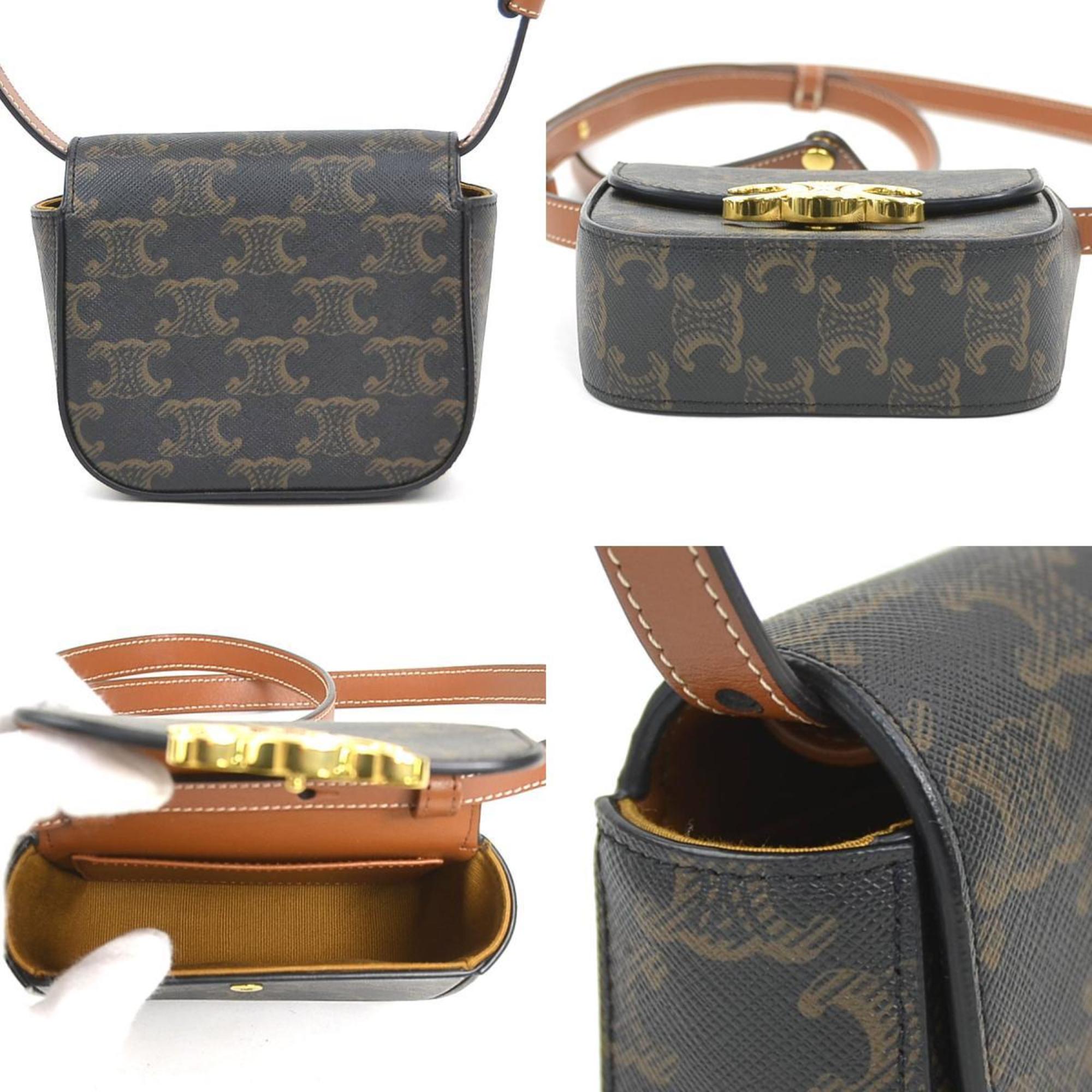 Celine Brown Pvc Shoulder Bag (Pre-Owned)