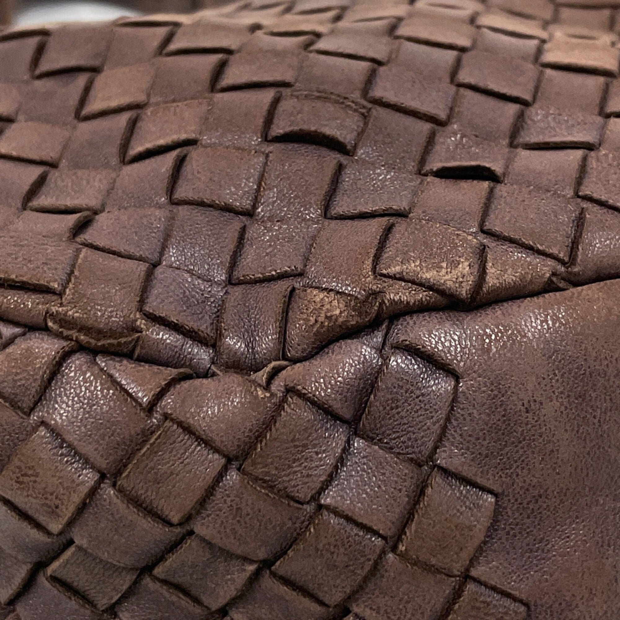 Bottega Veneta Brown Leather Handbag Shoulder Bag (Pre-Owned)