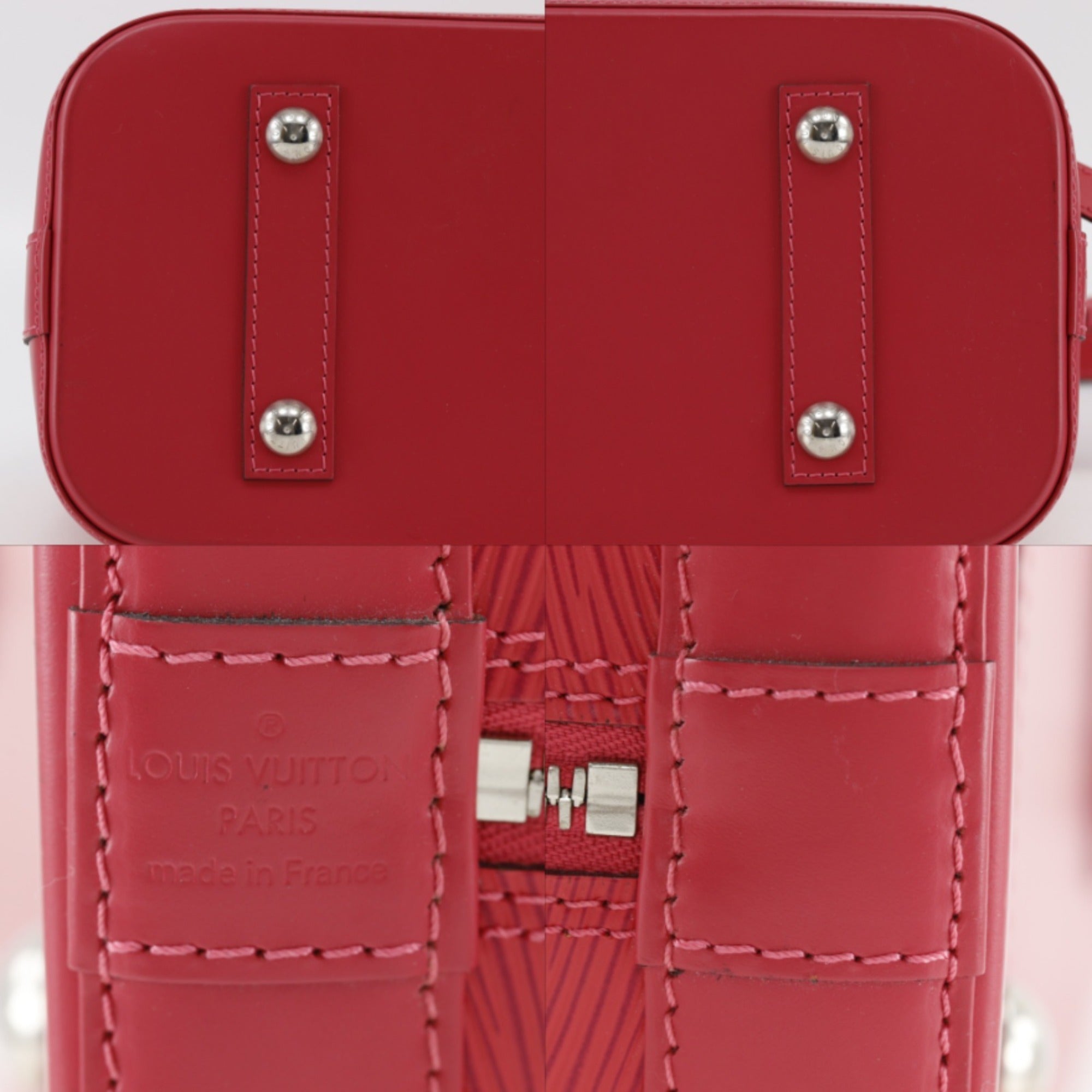 Louis Vuitton Red Color Epi Leather Handbag (Pre-Owned)