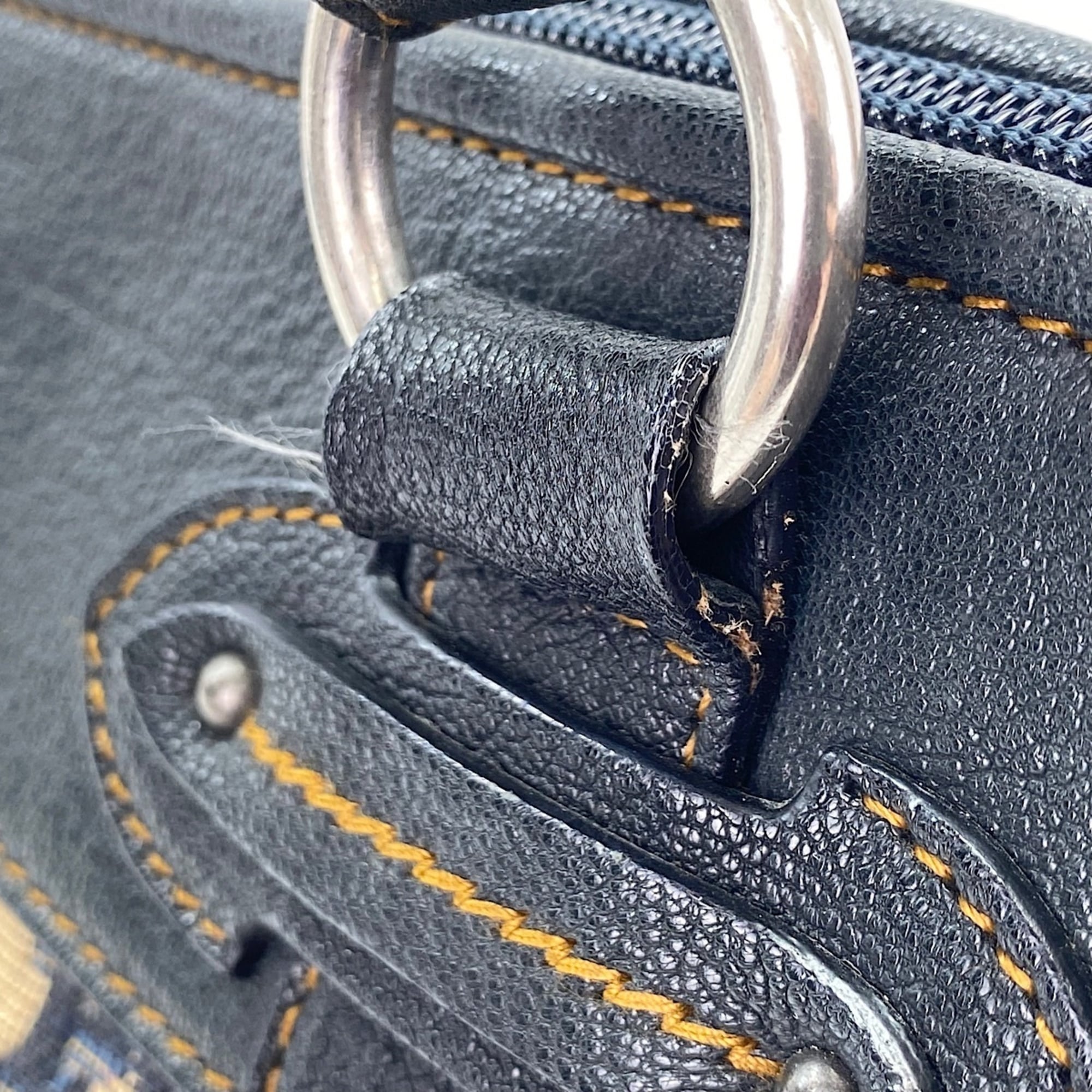 Christian Dior Trotter Navy Trotter Tote Bag (Pre-Owned)