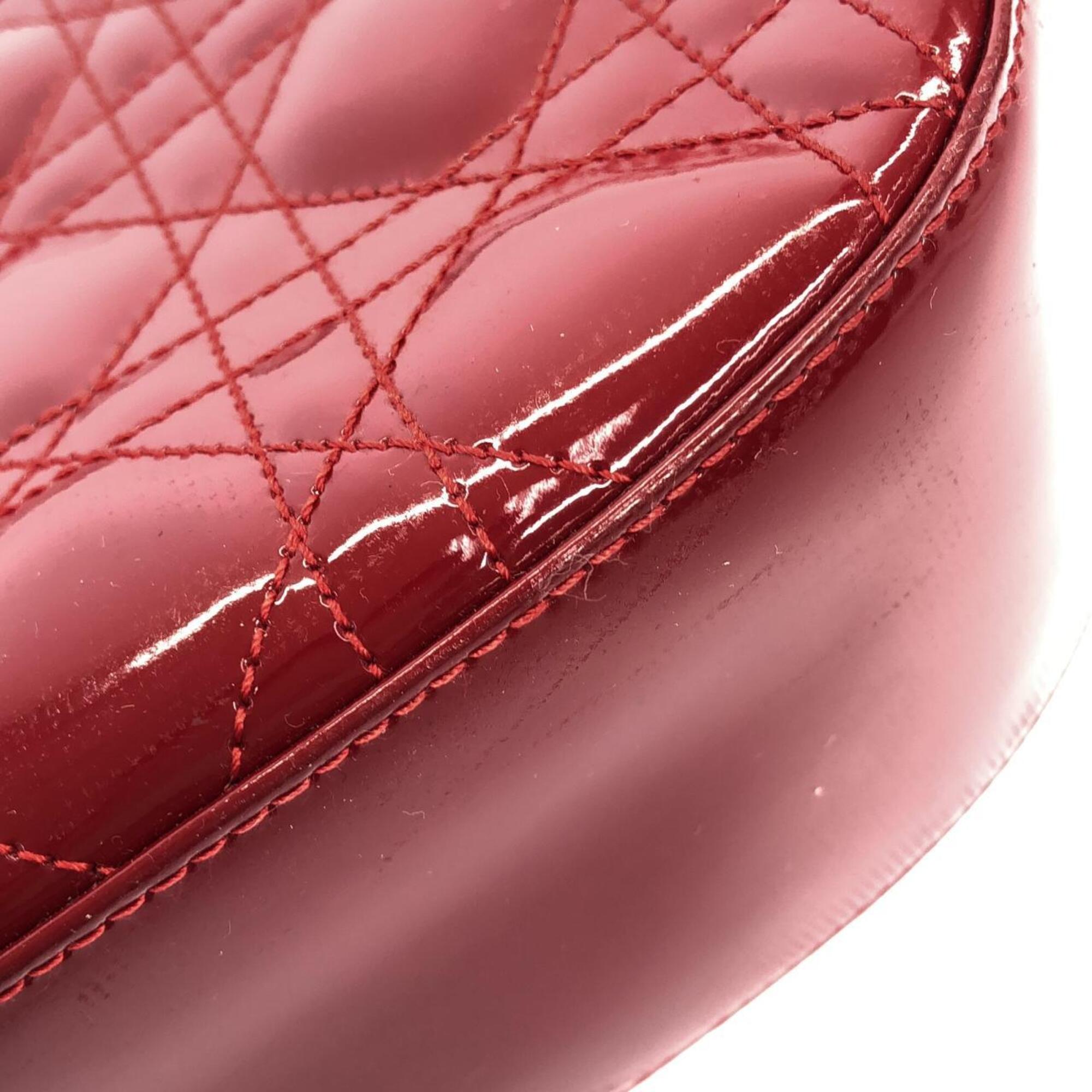 Christian Dior Red Color Leather Shoulder Bag (Pre-Owned)