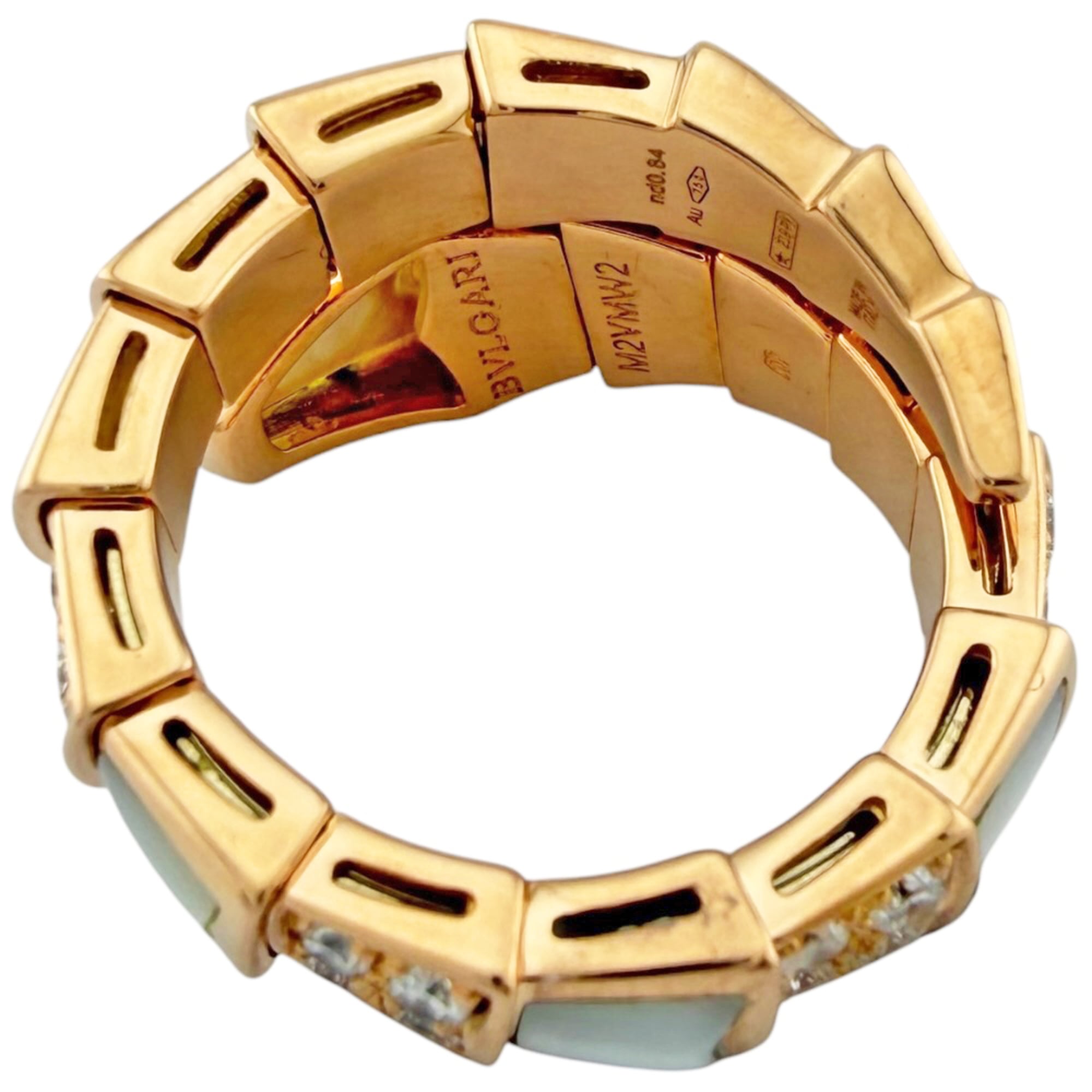Bvlgari Serpenti Pink Gold Pink Gold (18K) Band Ring (Pre-Owned)