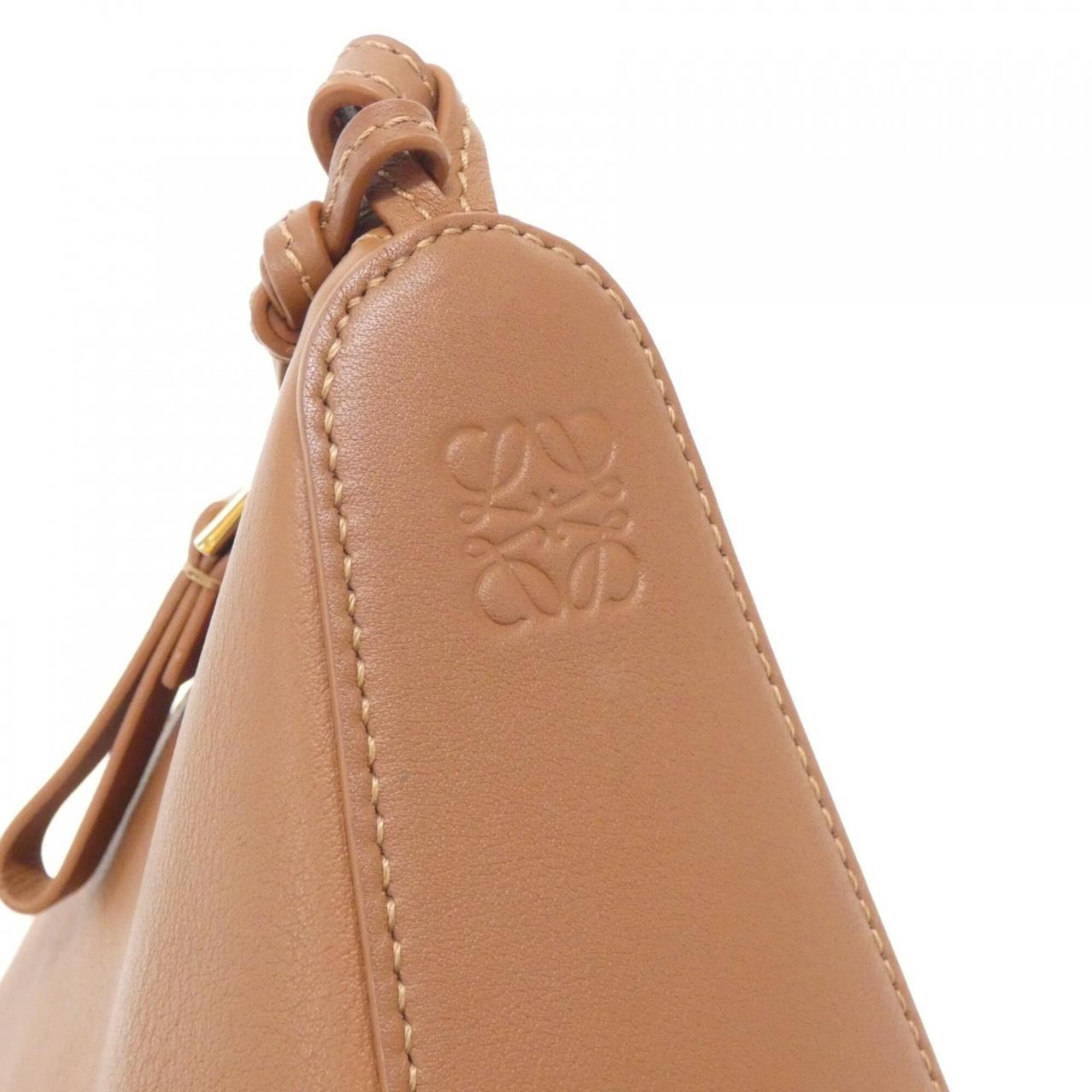 Loewe Brown Leather Handbag Shoulder Bag (Pre-Owned)