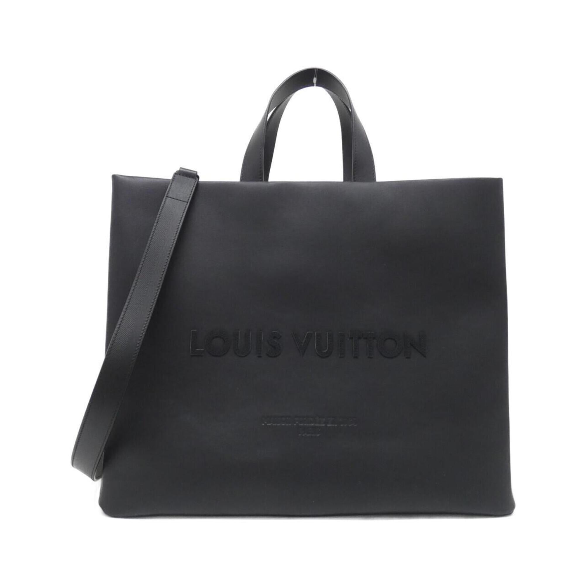 Louis Vuitton Black Leather Handbag (Pre-Owned)