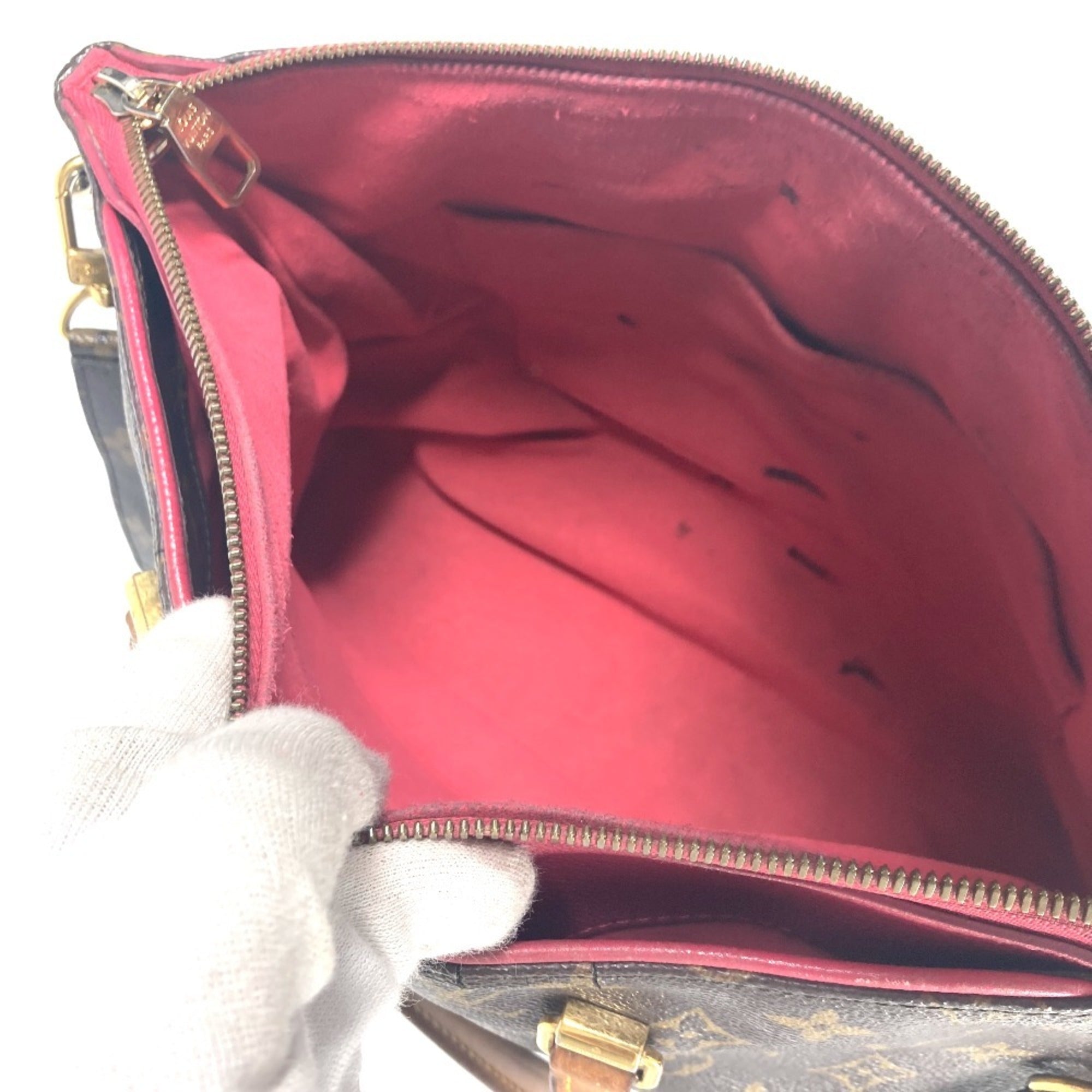 Louis Vuitton Brown Dahlia Monogram Pink Monogram Handbag Shoulder Bag Tote Bag (Pre-Owned)