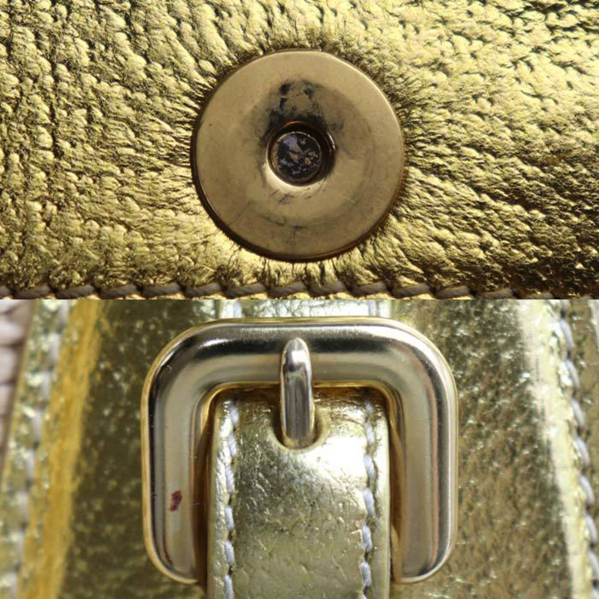 Prada Beige Gold Straw Leather Handbag (Pre-Owned)