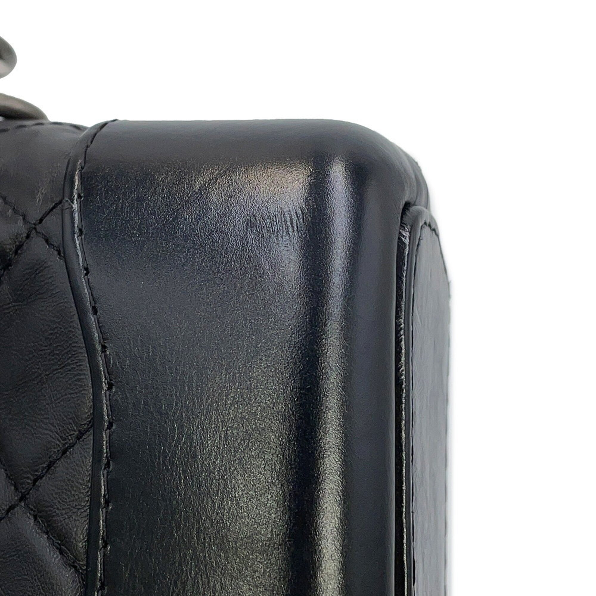 Chanel Gabriel Black Handbag Shoulder Bag (Pre-Owned)