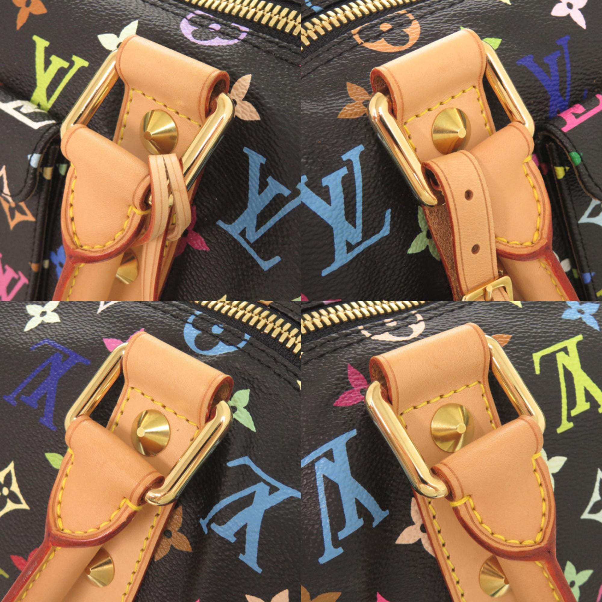 Louis Vuitton Noir Monogram Multicolore Boston Bag (Pre-Owned)