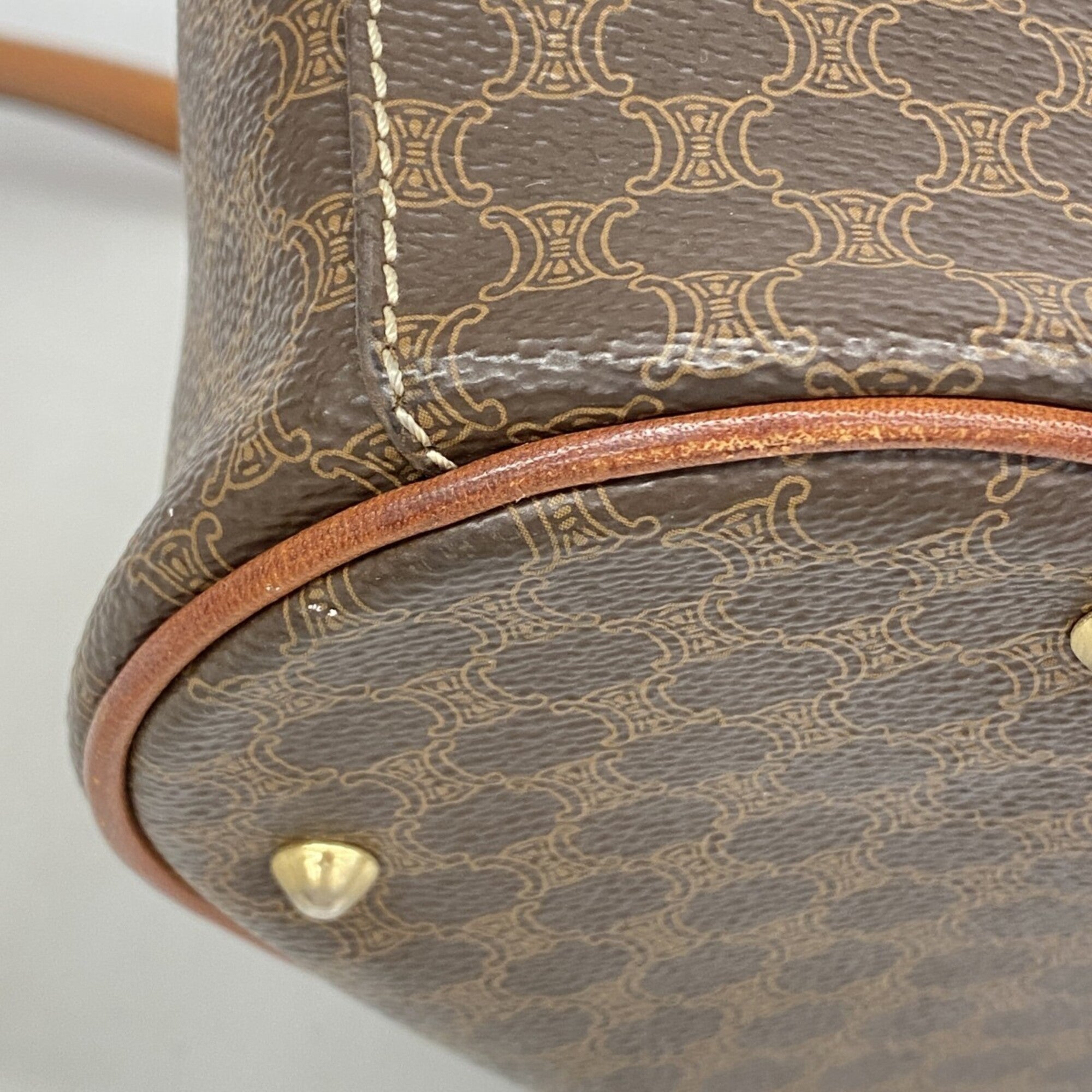 Celine Brown Pvc Tote Bag (Pre-Owned)
