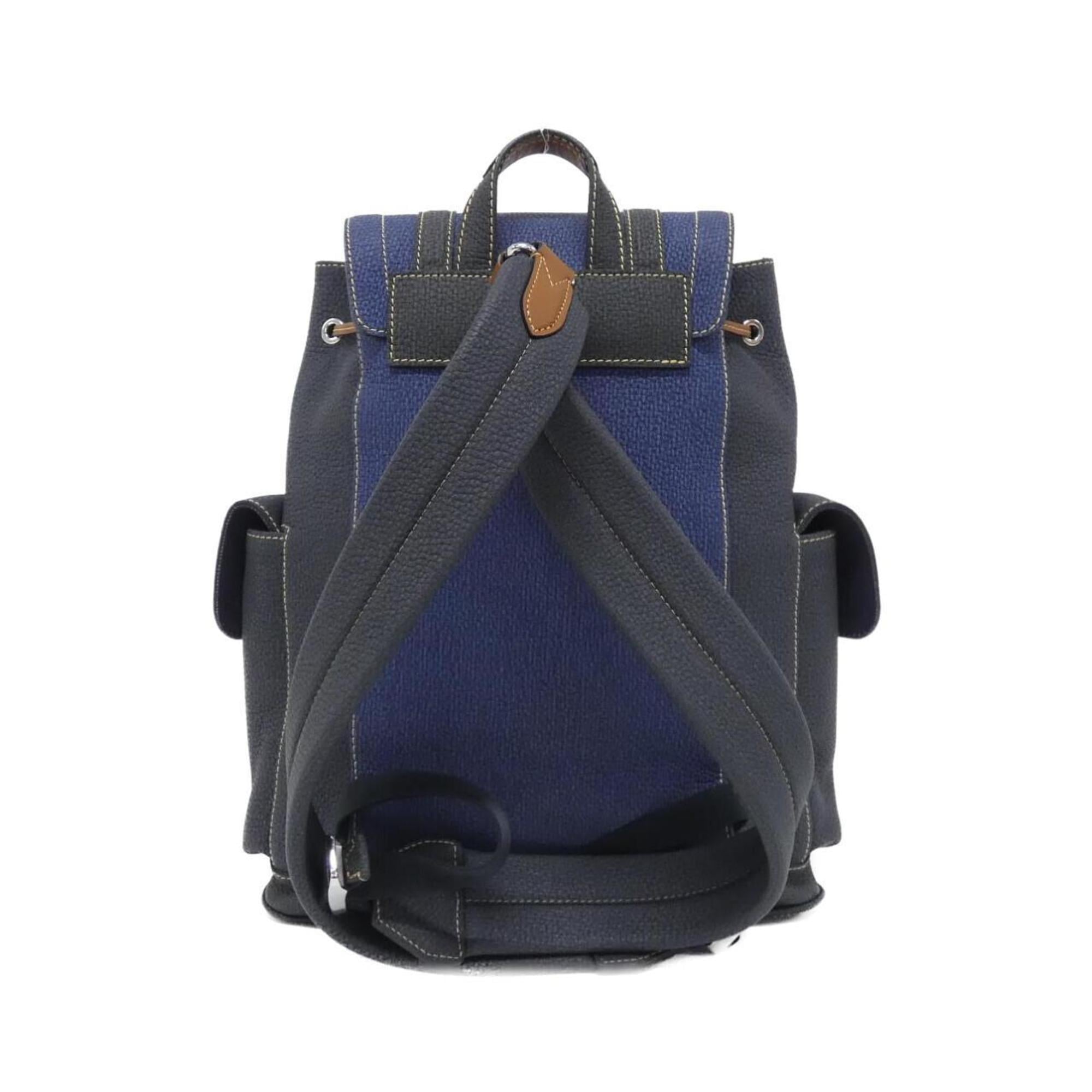 Louis Vuitton Blue Leather Backpack (Pre-Owned)
