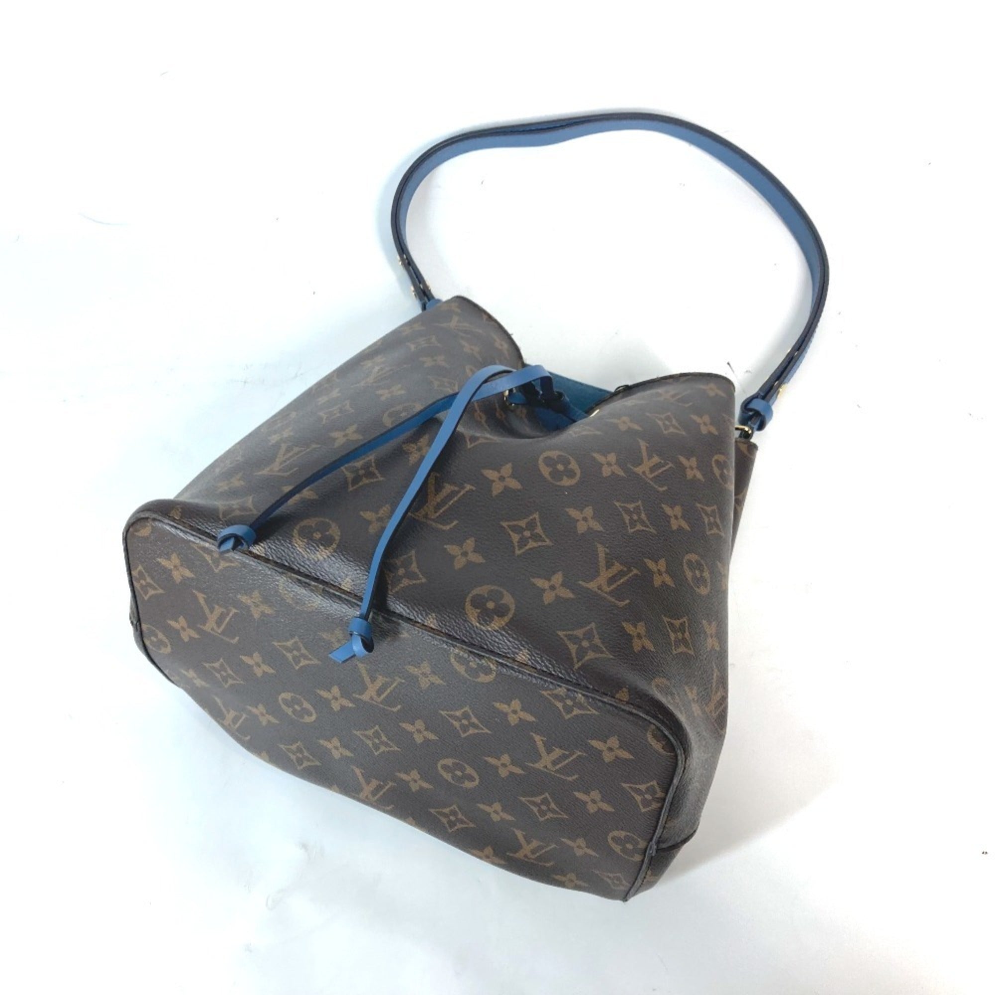 Louis Vuitton Blue Blue Jean Brown Monogram Shoulder Bag (Pre-Owned)